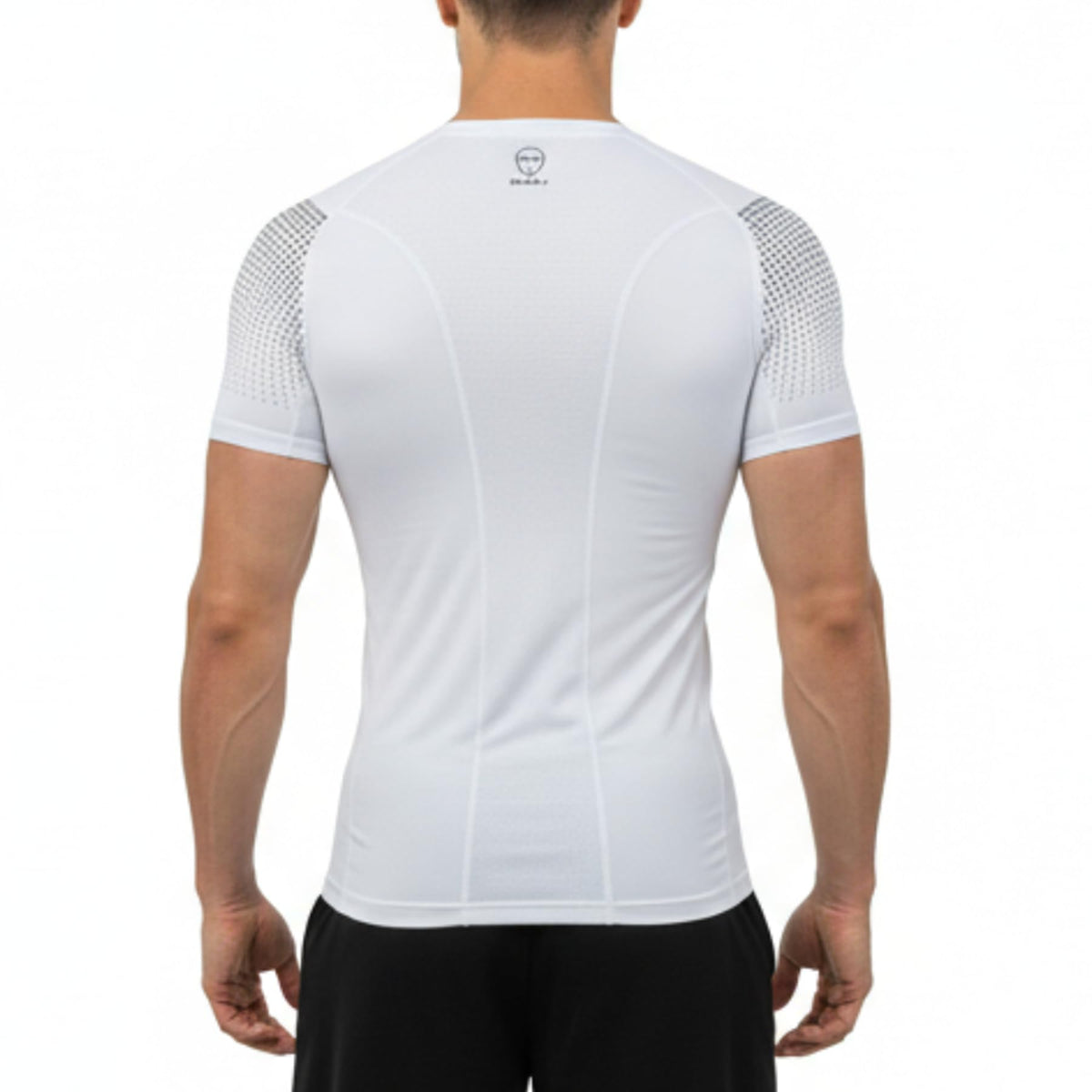 AMZSPORT Men's Short Sleeve Compression Shirt Quick-Dry Running Top
