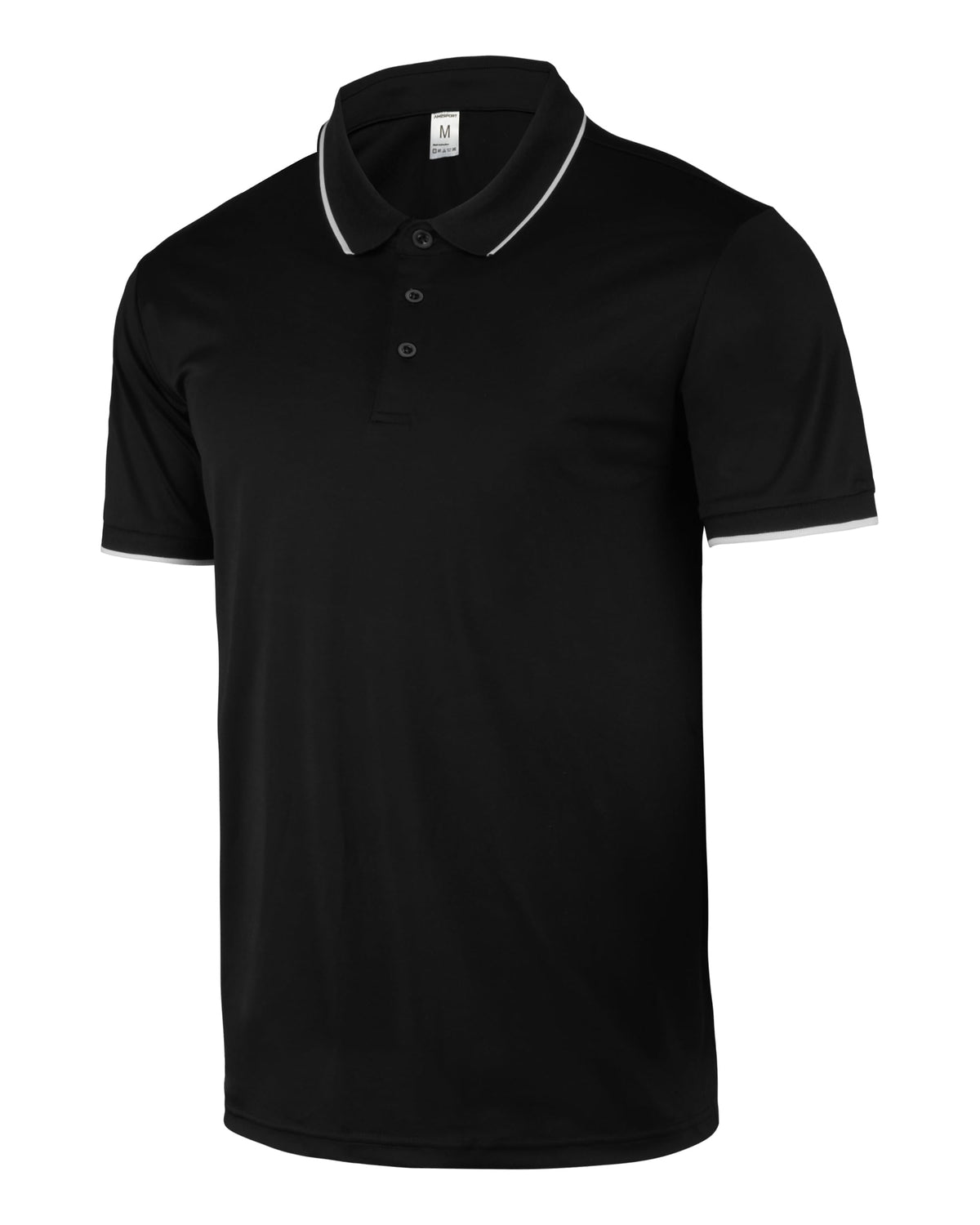 AMZSPORT Men's Short Sleeve Polo Shirt For Golf,Business Or Casual