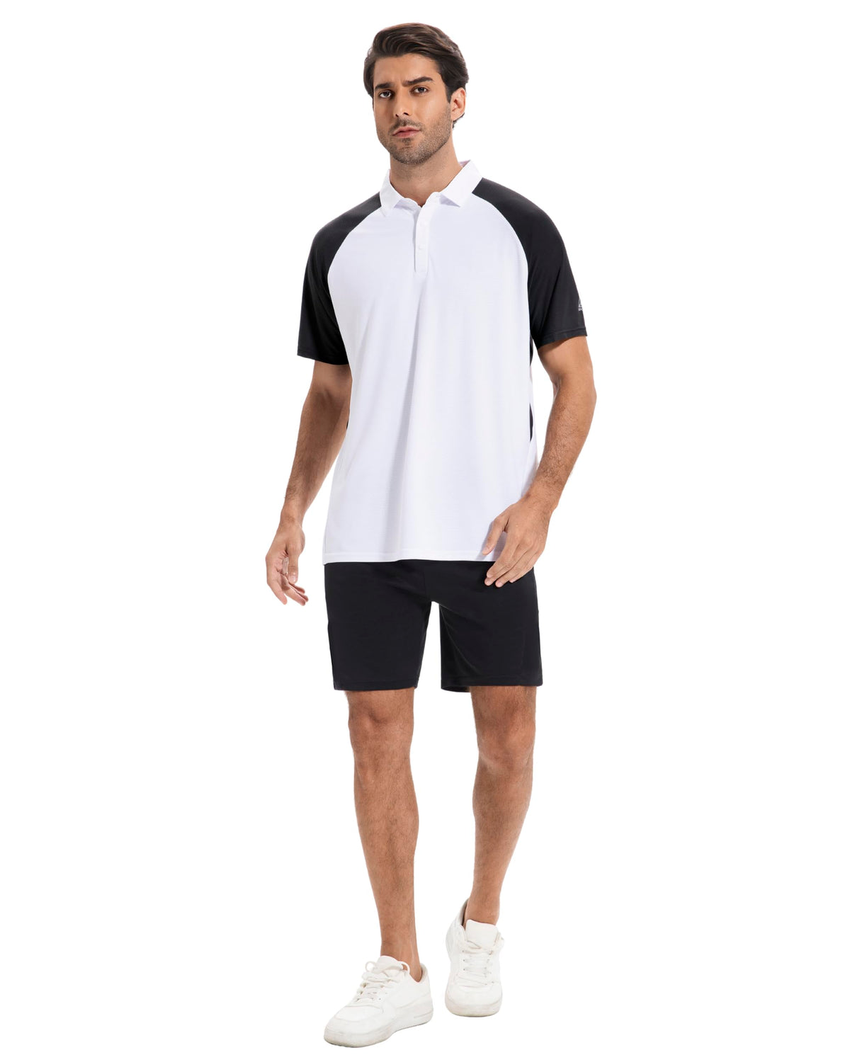 AMZSPORT Men's Short Sleeve Golf Polo Shirt For Tennis Sport