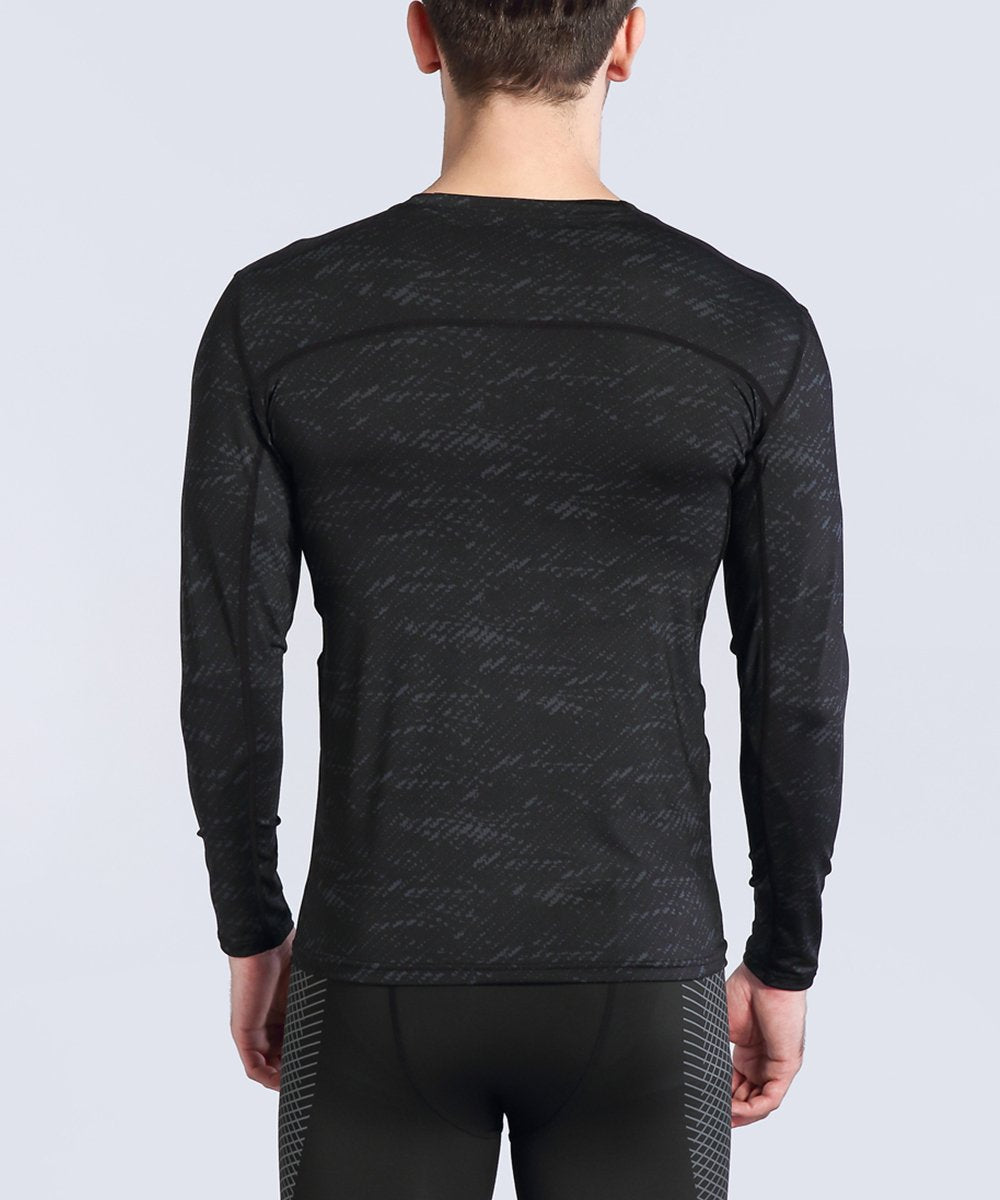 AMZSPORT Men's Long Sleeve Compression Shirt, All-Season