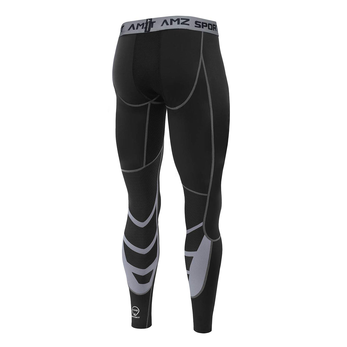 AMZSPORT Men's Quick-Dry Compression Running Tights