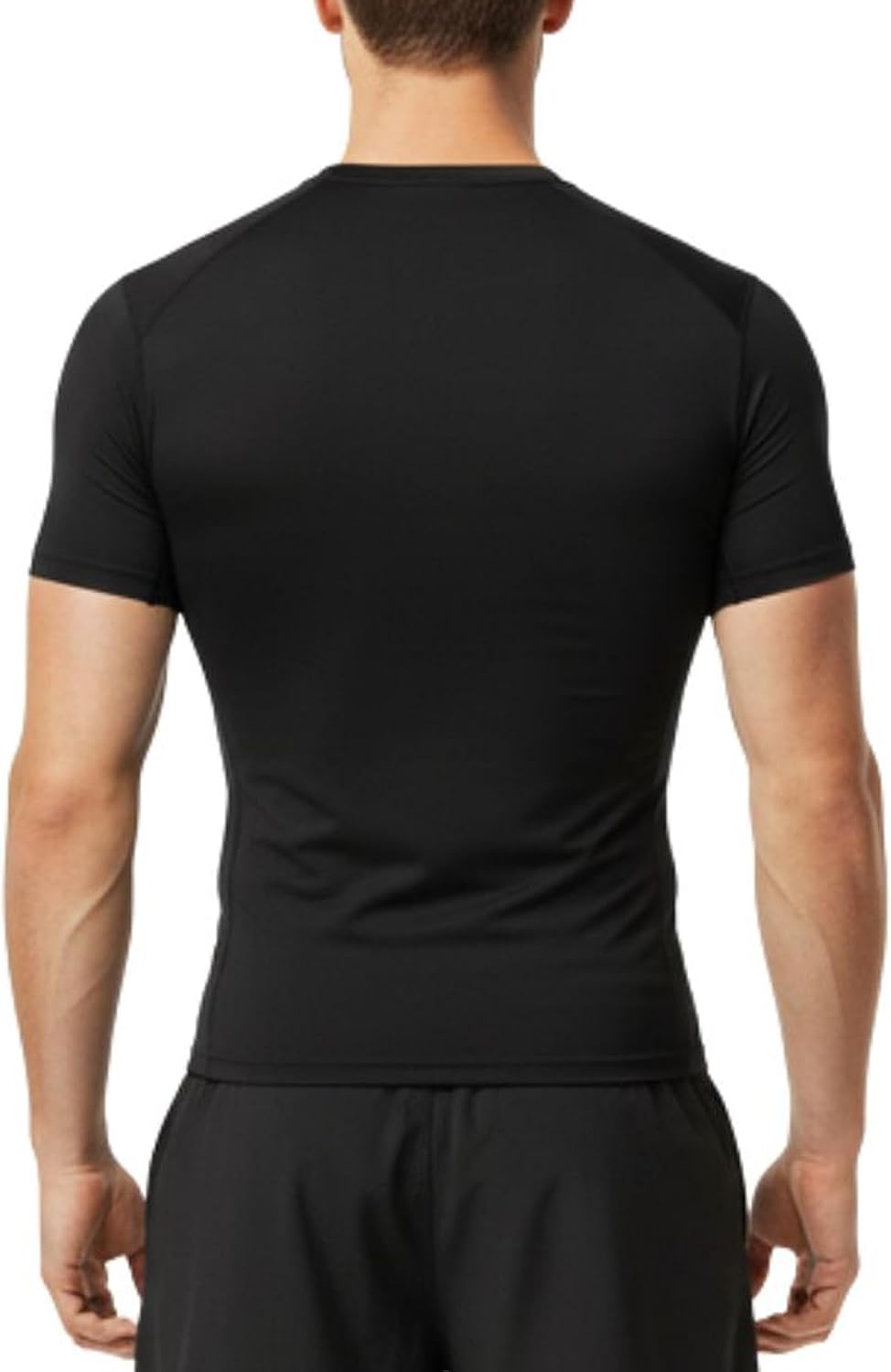 AMZSPORT Men's Short Sleeve Compression Shirt, Cool Dry Running Top