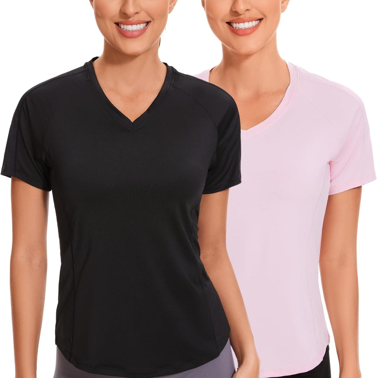 AMZSPORT Women's Short Sleeve Sport T-Shirt Breathable Running Top