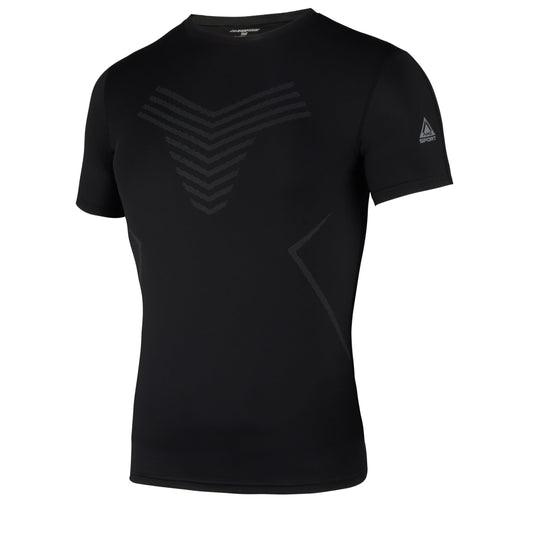 AMZSPORT Men's 1/2-Pack Short Sleeve Compression Shirt Running Top