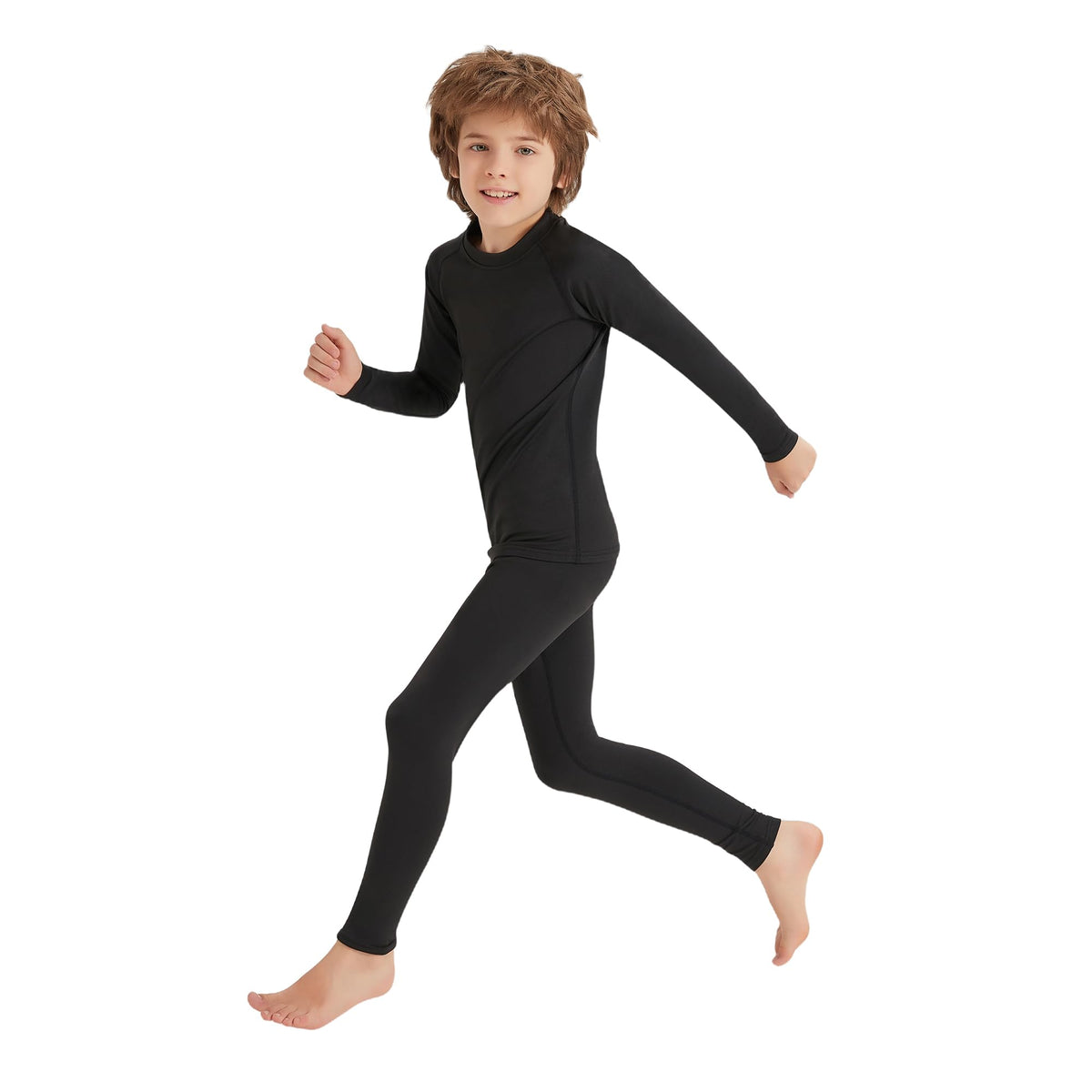 AMZSPORT Kids' Thermal Base Layer Set, Warm & Quick-Dry
