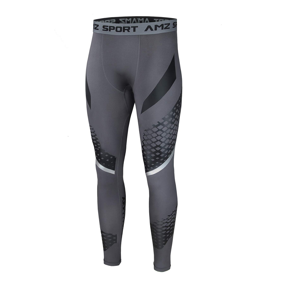 AMZSPORT Men's Quick-Dry Compression Running Tights