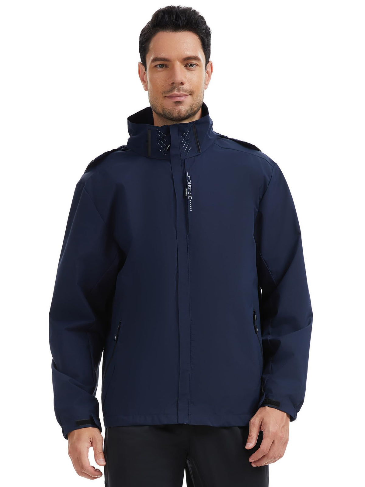 AMZSPORT Men's Hooded Rain Jacket