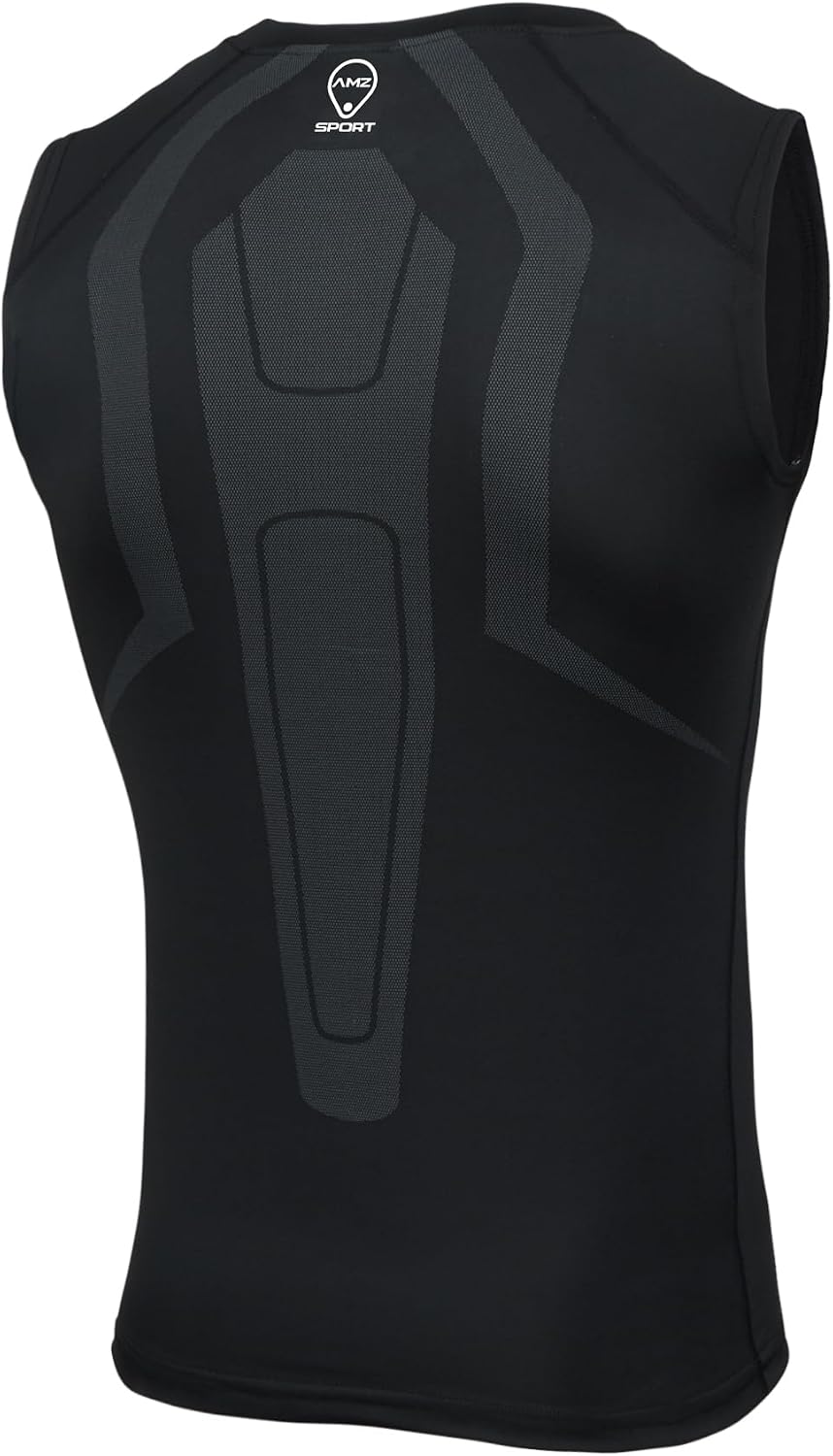 AMZSPORT Men's Compression Tank Top Sleeveless Base Layer Shirt