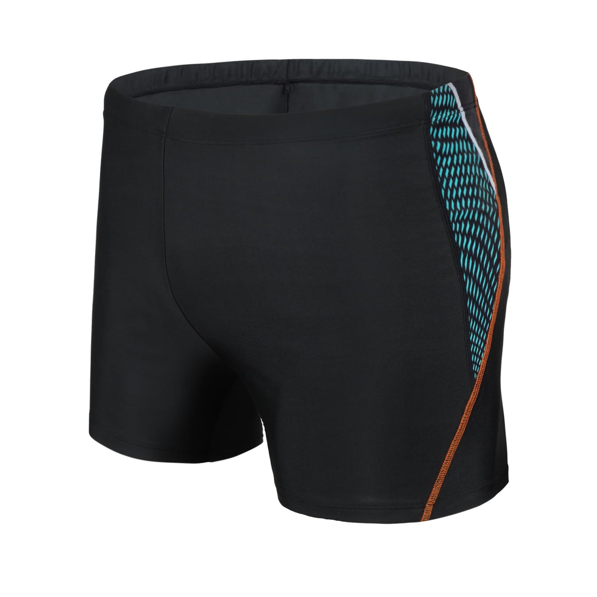 AMZSPORT Men's Tight-Fit Swim Trunks, Water Sports Swimwear