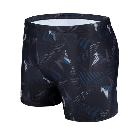 AMZSPORT Men's Short Swim Trunks Quick-Dry Beach Shorts Mesh Lining