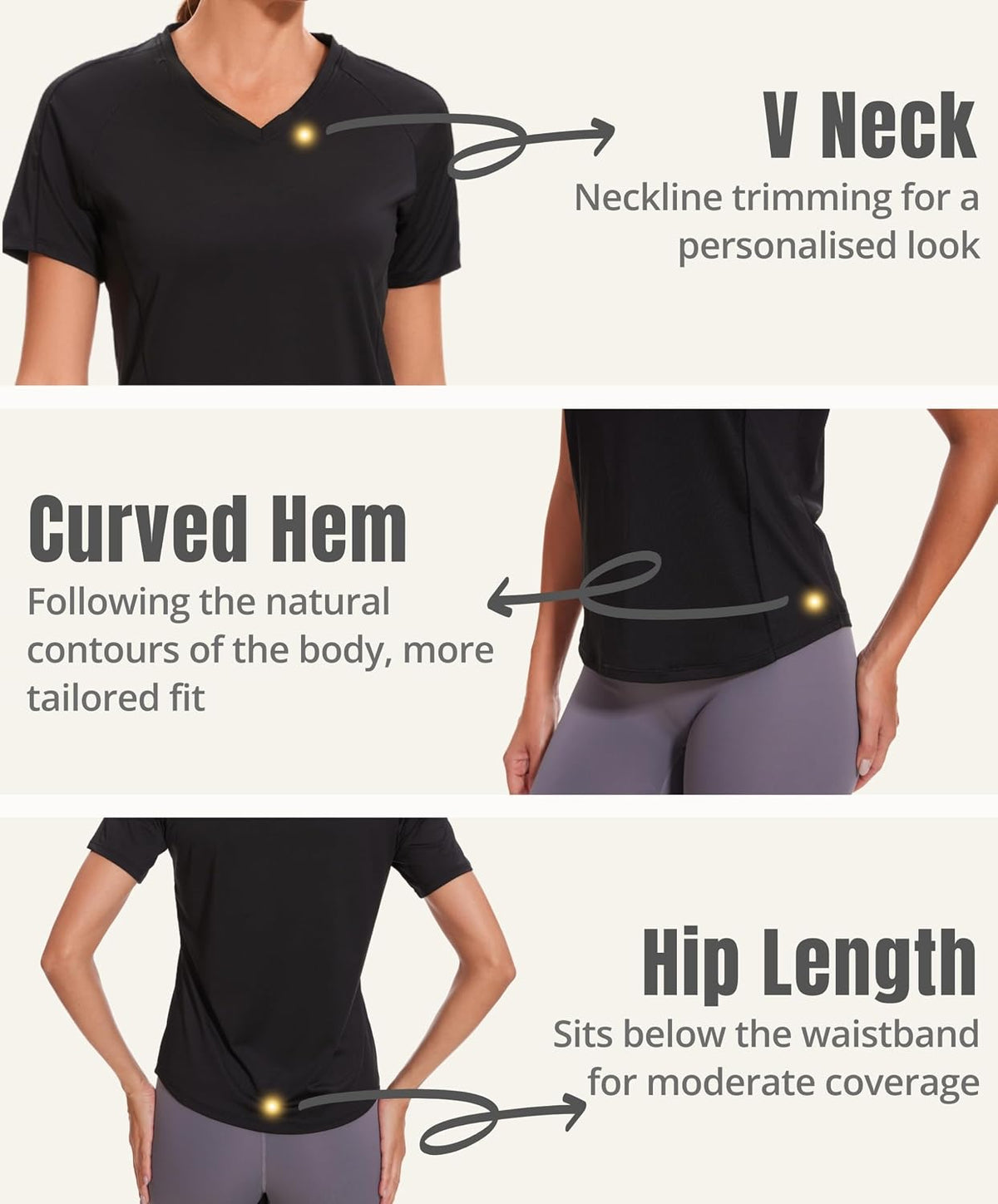AMZSPORT Women's Short Sleeve Sport T-Shirt Breathable Running Top
