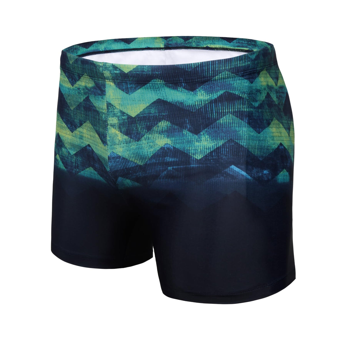 AMZSPORT Men's Short Swim Trunks Quick-Dry Beach Shorts Mesh Lining