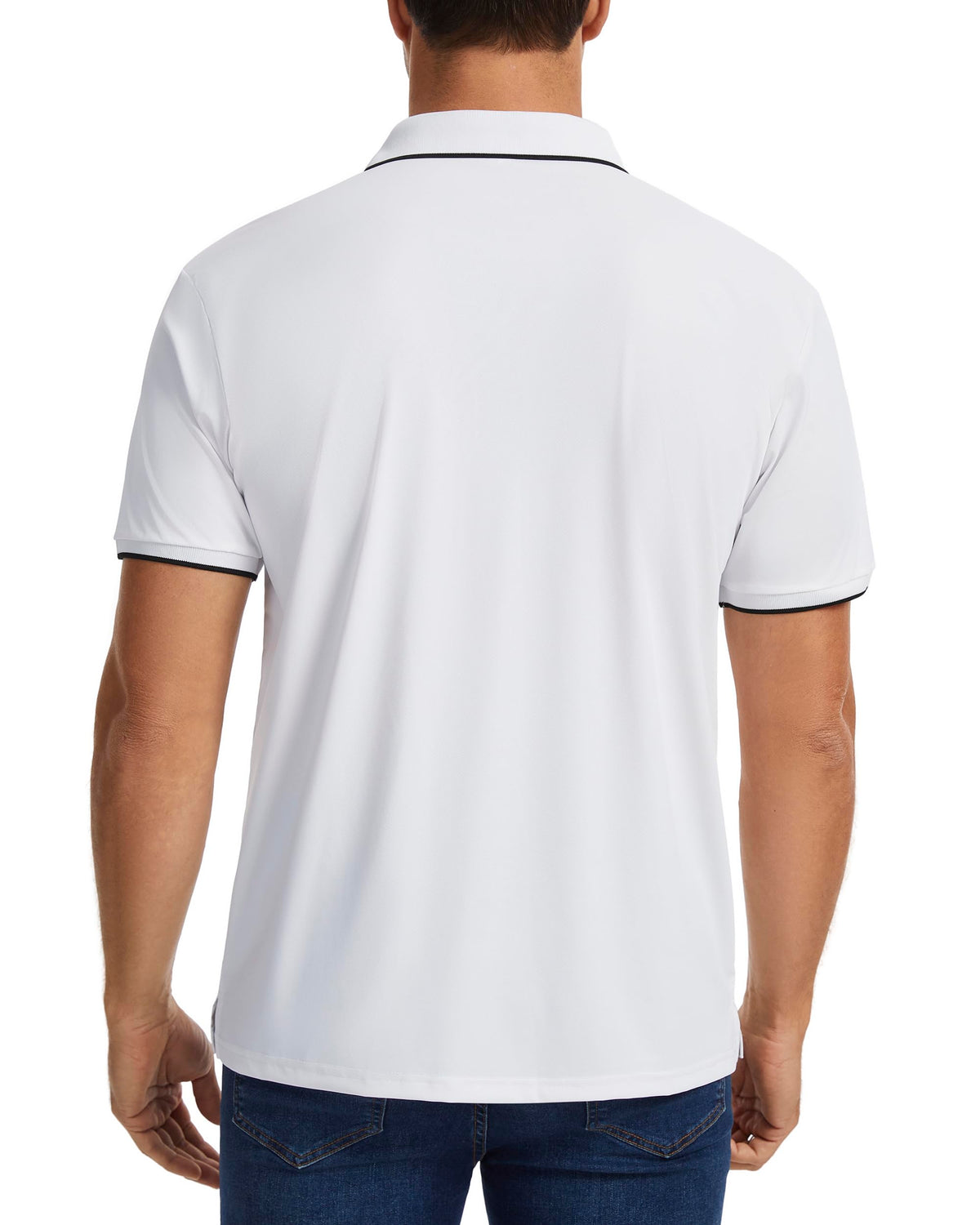 AMZSPORT Men's Short Sleeve Polo Shirt For Golf,Business Or Casual