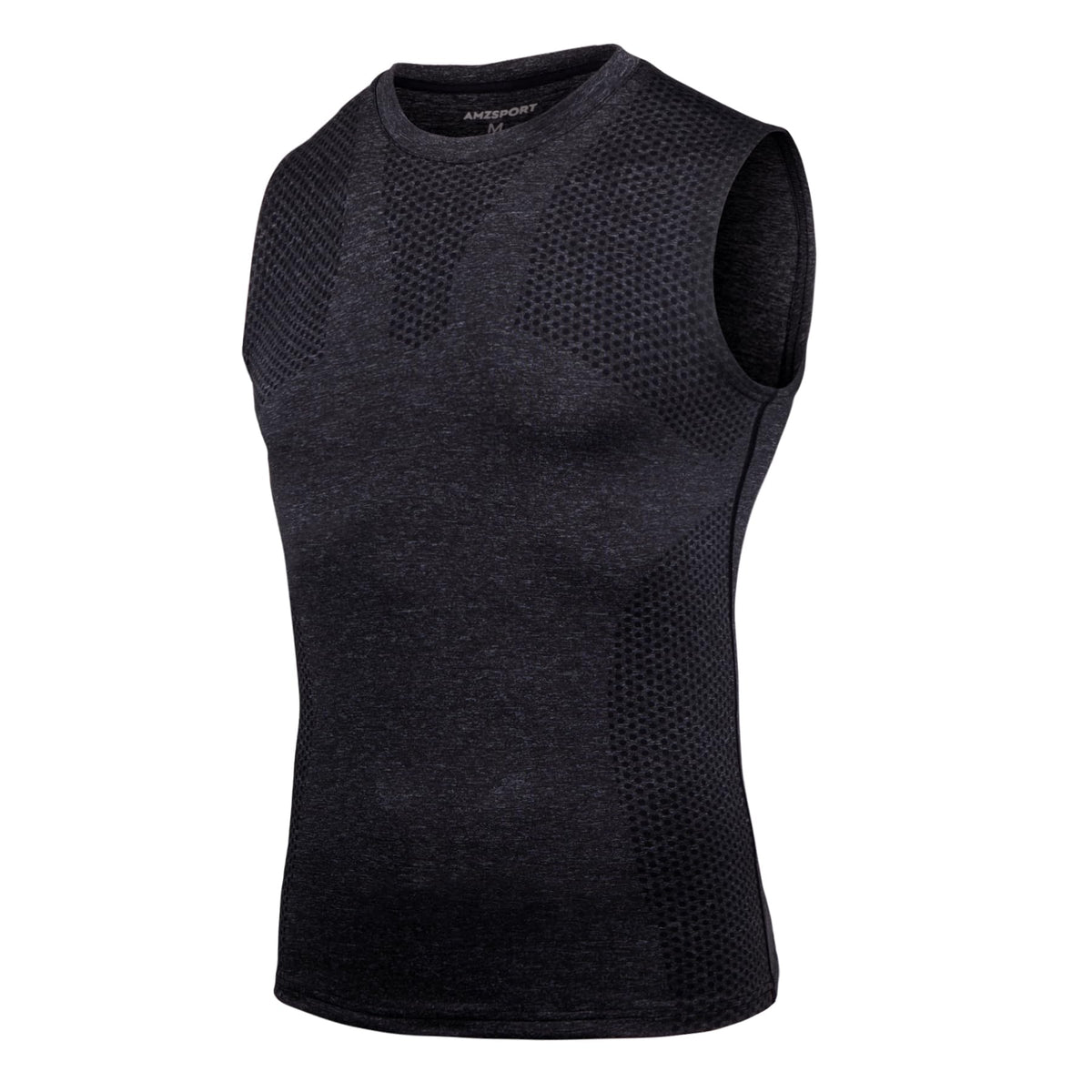AMZSPORT Men's Sleeveless Compression Tank Top, Breathable