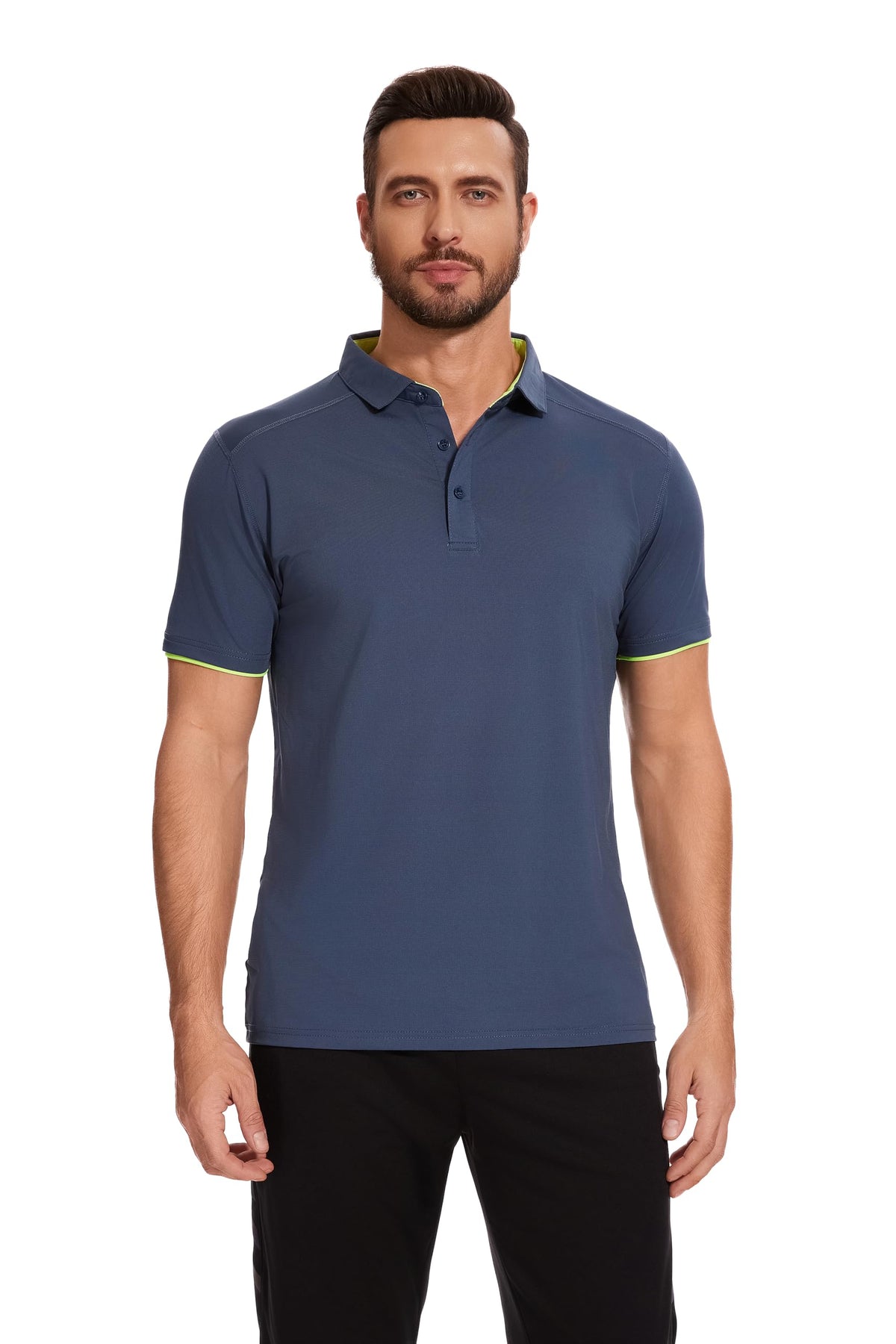 AMZSPORT 3 Pack MEN Poloshirt Basic  Polo T Shirt Slim Fit Golf