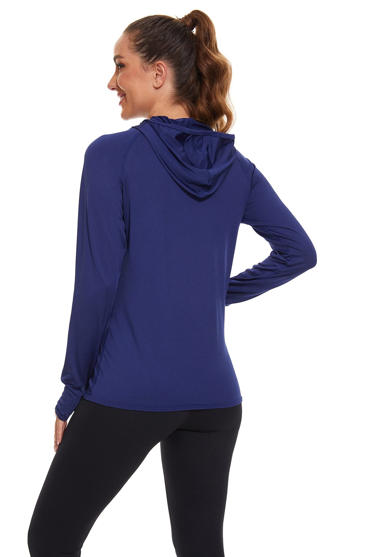 AMZSPORT Women's Running Jacket Long Sleeve Sports Zip-Up