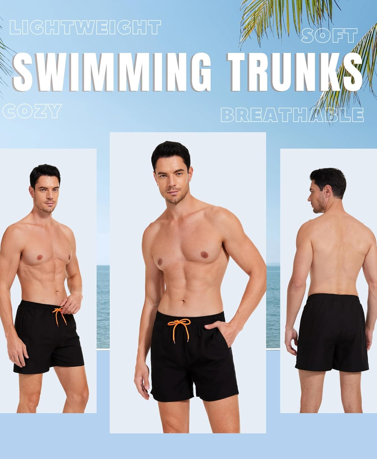AMZSPORT Men's Swim Trunks