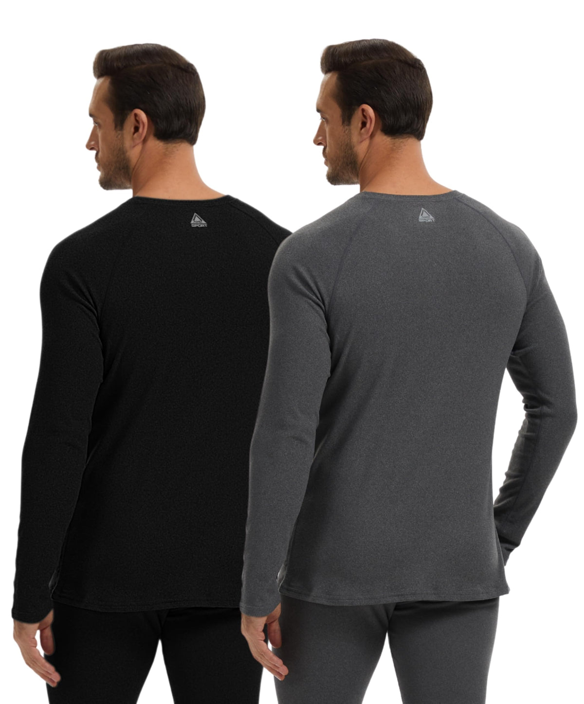 AMZSPORT Men's Thermal Long Sleeve Shirt Winter Ski Base Layer Top