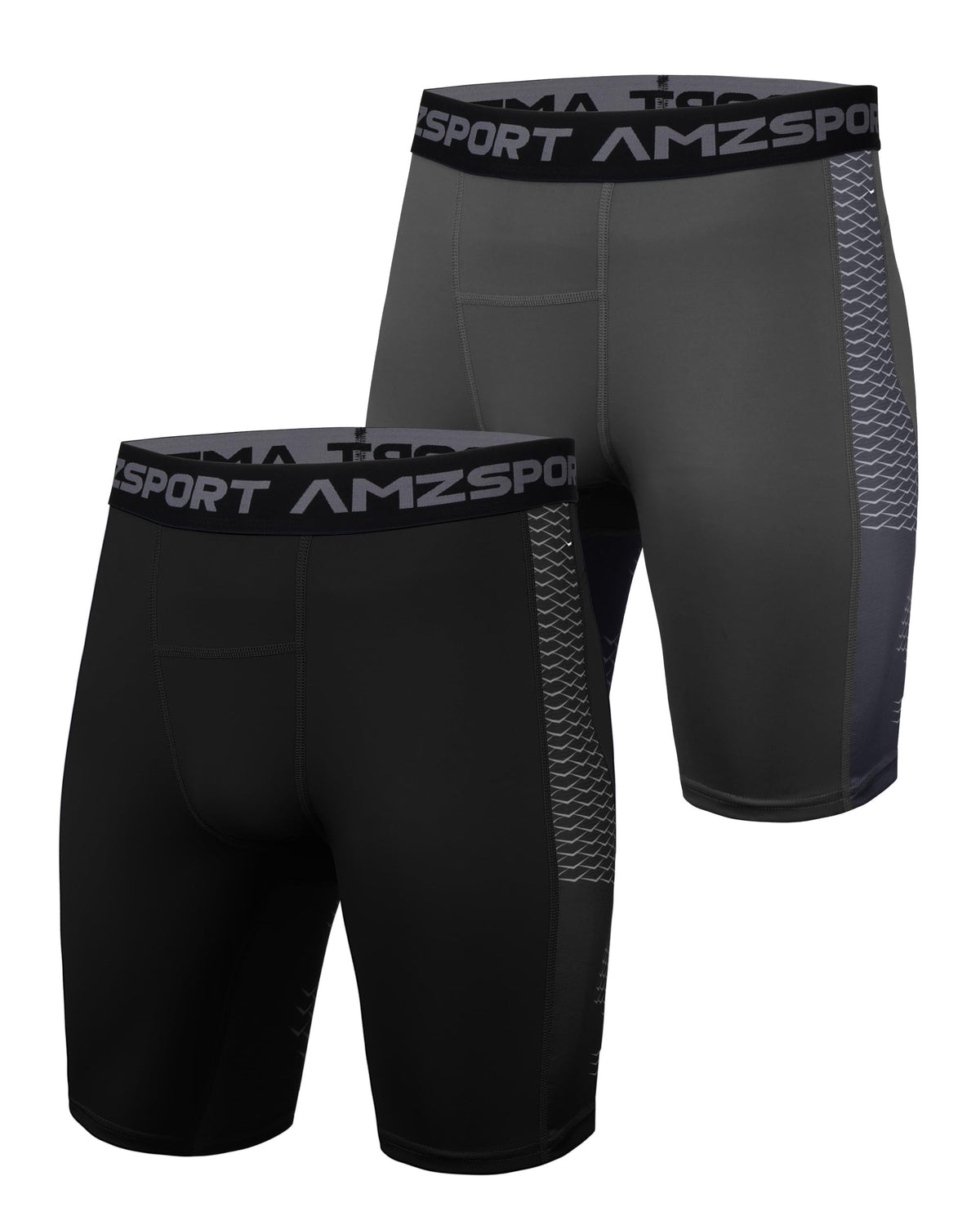 AMZSPORT Men's Breathable Compression Shorts