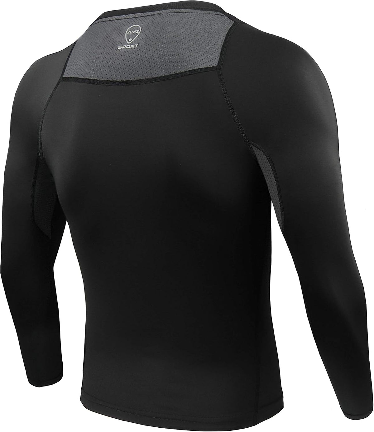 AMZSPORT Men's Long Sleeve Compression Shirt, Breathable