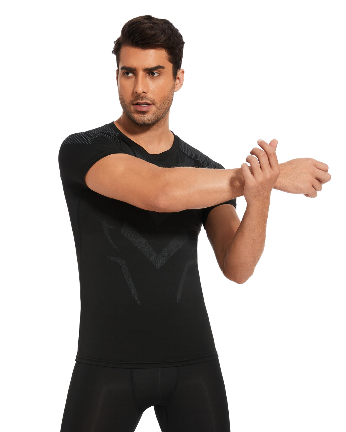 AMZSPORT Men's Compression Shirt, Sports, Quick-Dry, Base Layer Top