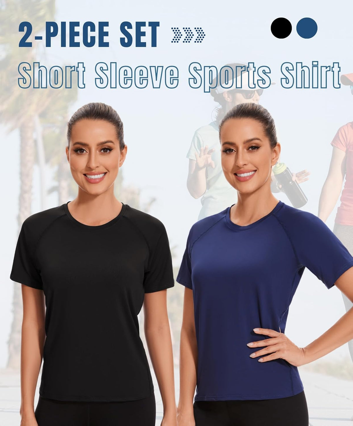 AMZSPORT Women's Short Sleeve Sport T-Shirt Breathable Running Top