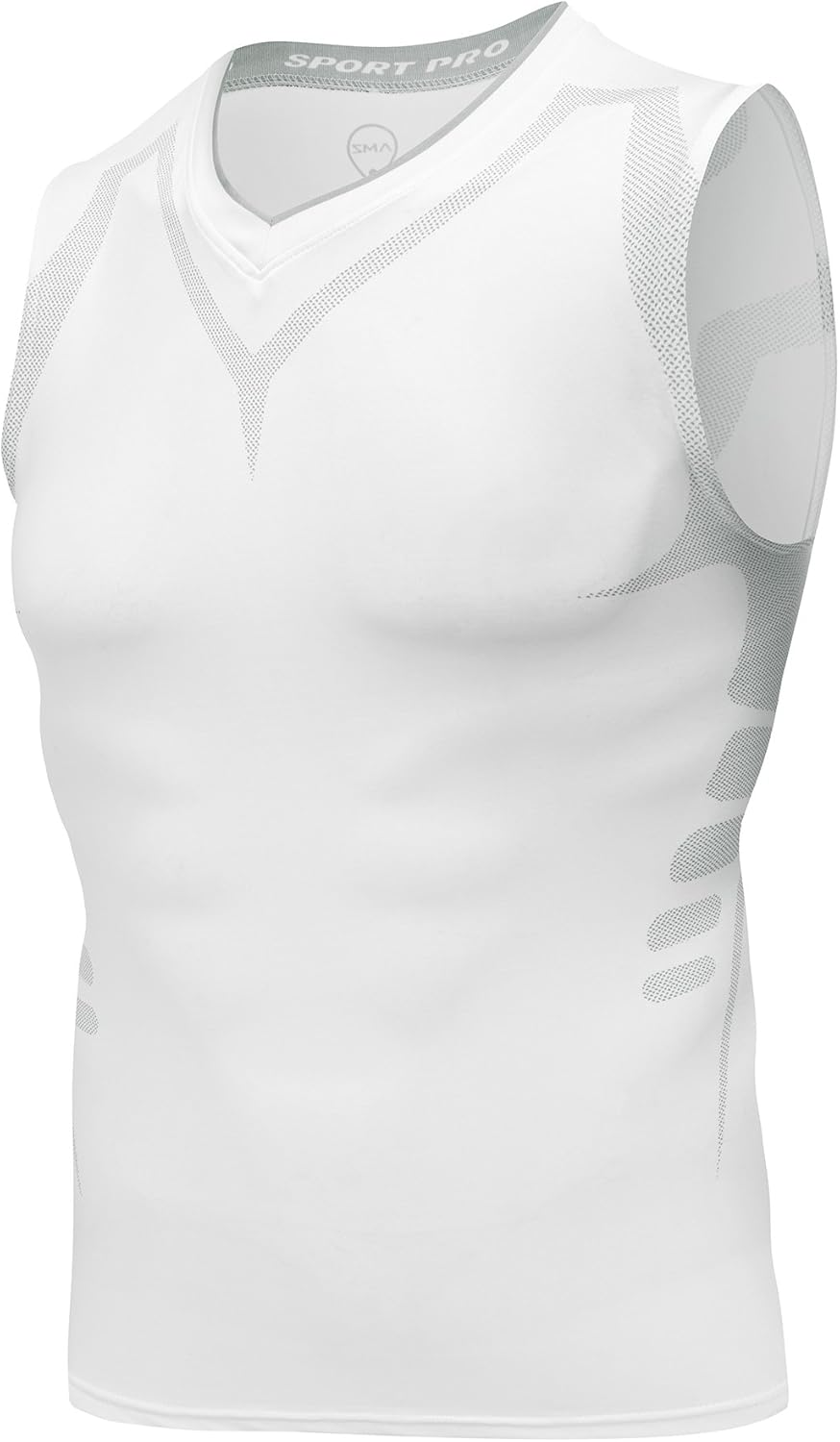 AMZSPORT Men's Compression Tank Top Sleeveless Base Layer Shirt