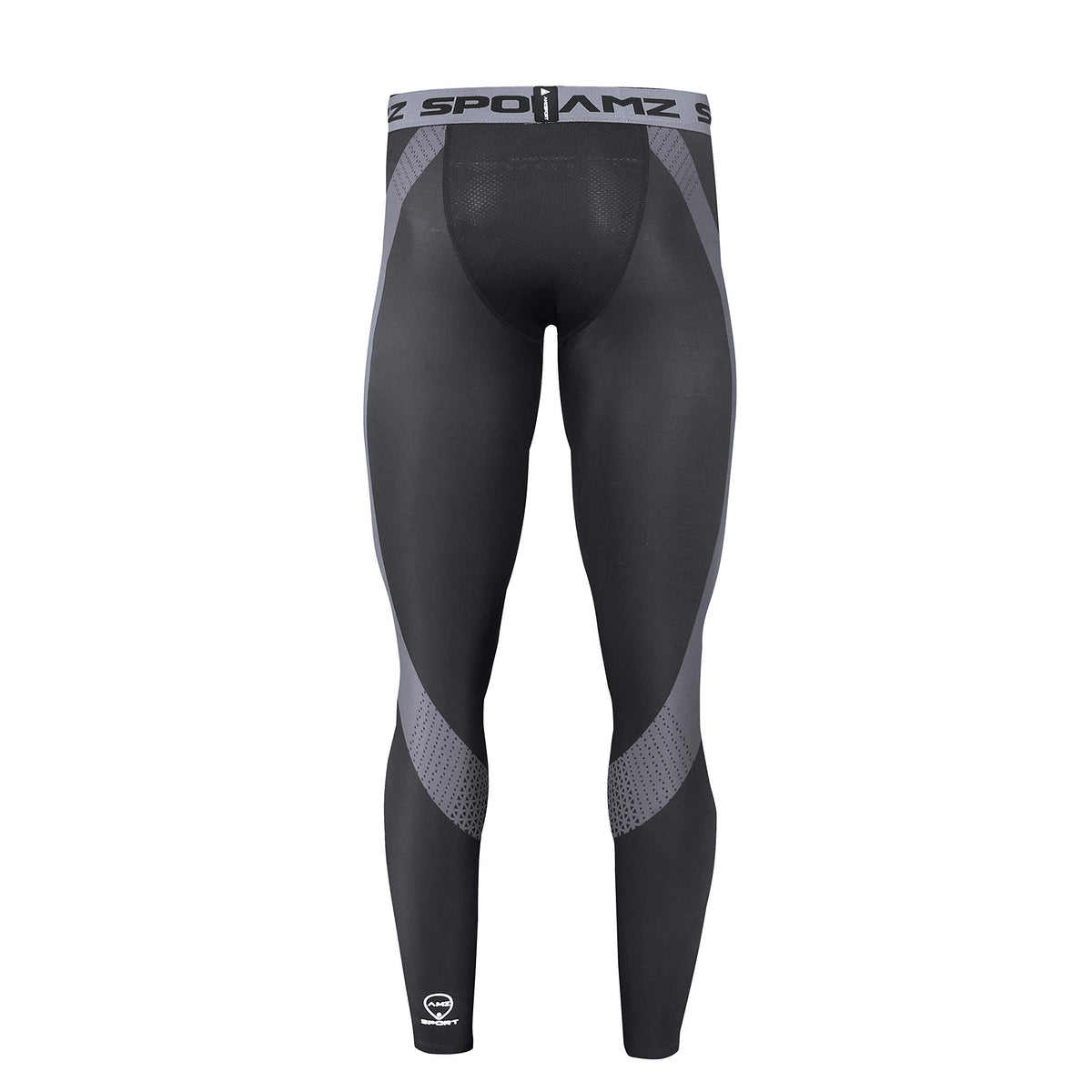 AMZSPORT Men's Quick-Dry Compression Running Tights