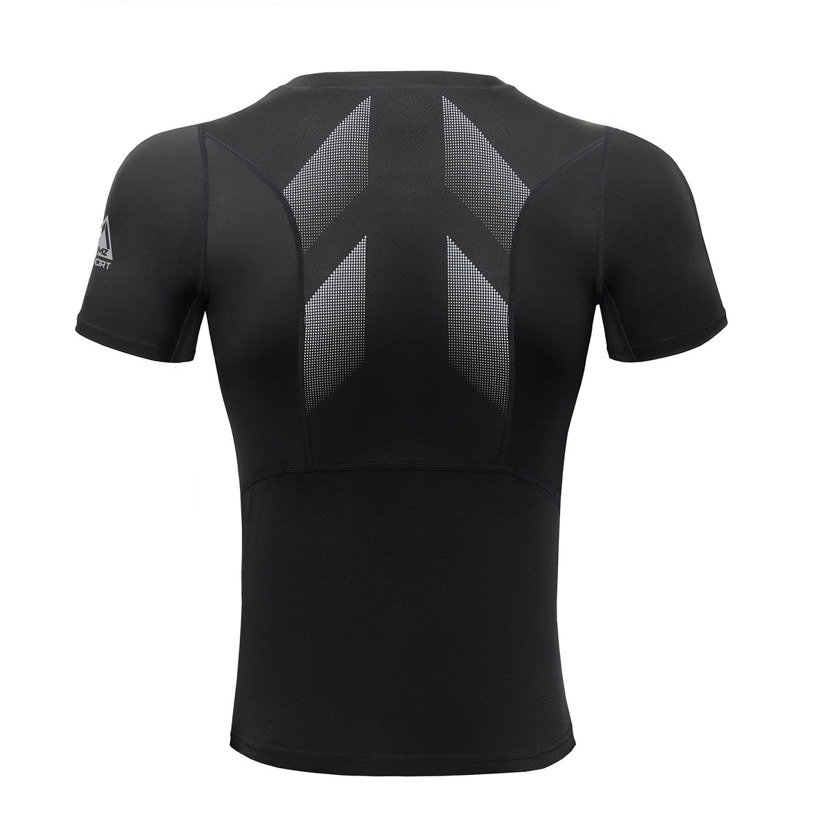 AMZSPORT Men's Short Sleeve Compression Shirt Quick-Dry Running