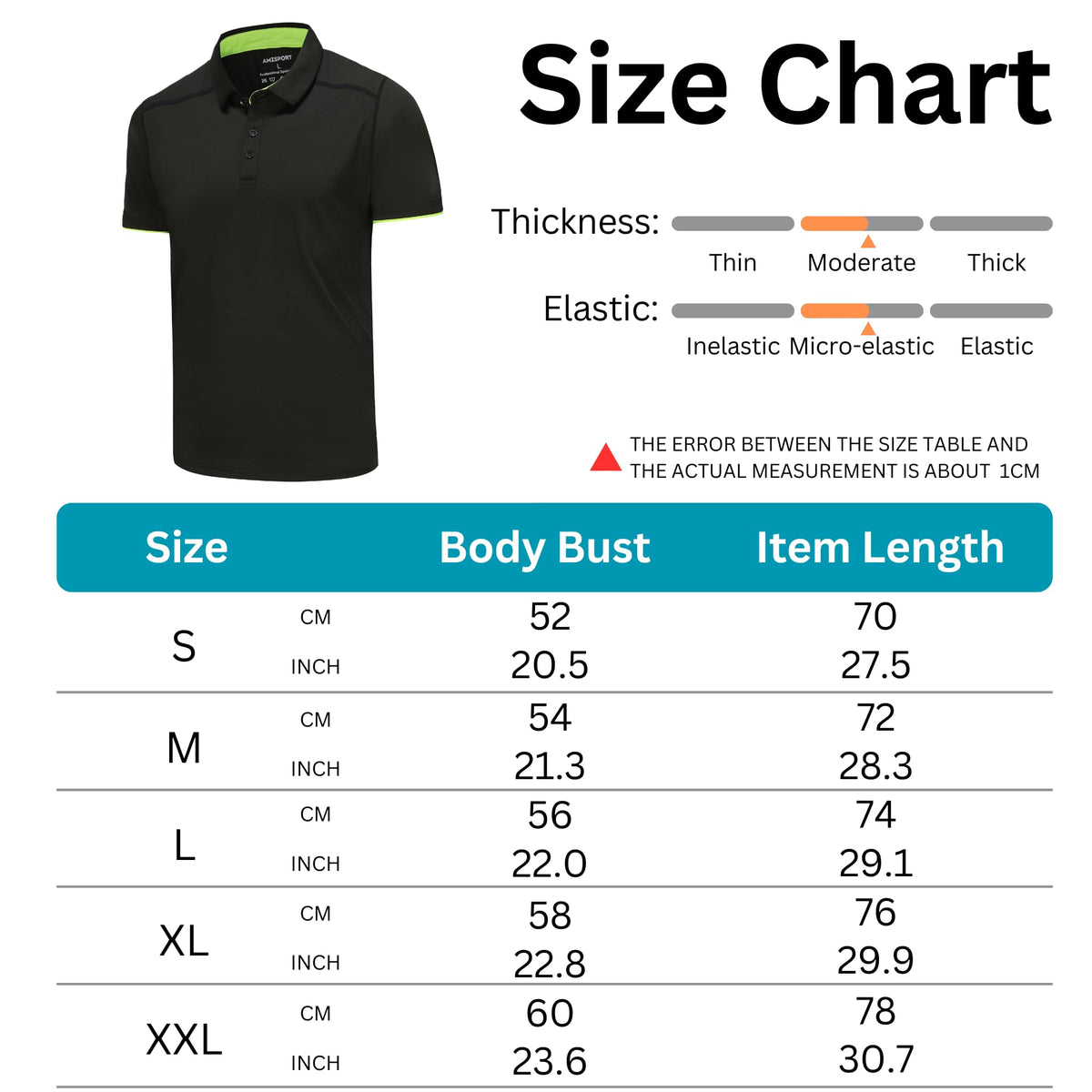 AMZSPORT 3 Pack MEN Poloshirt Basic  Polo T Shirt Slim Fit Golf