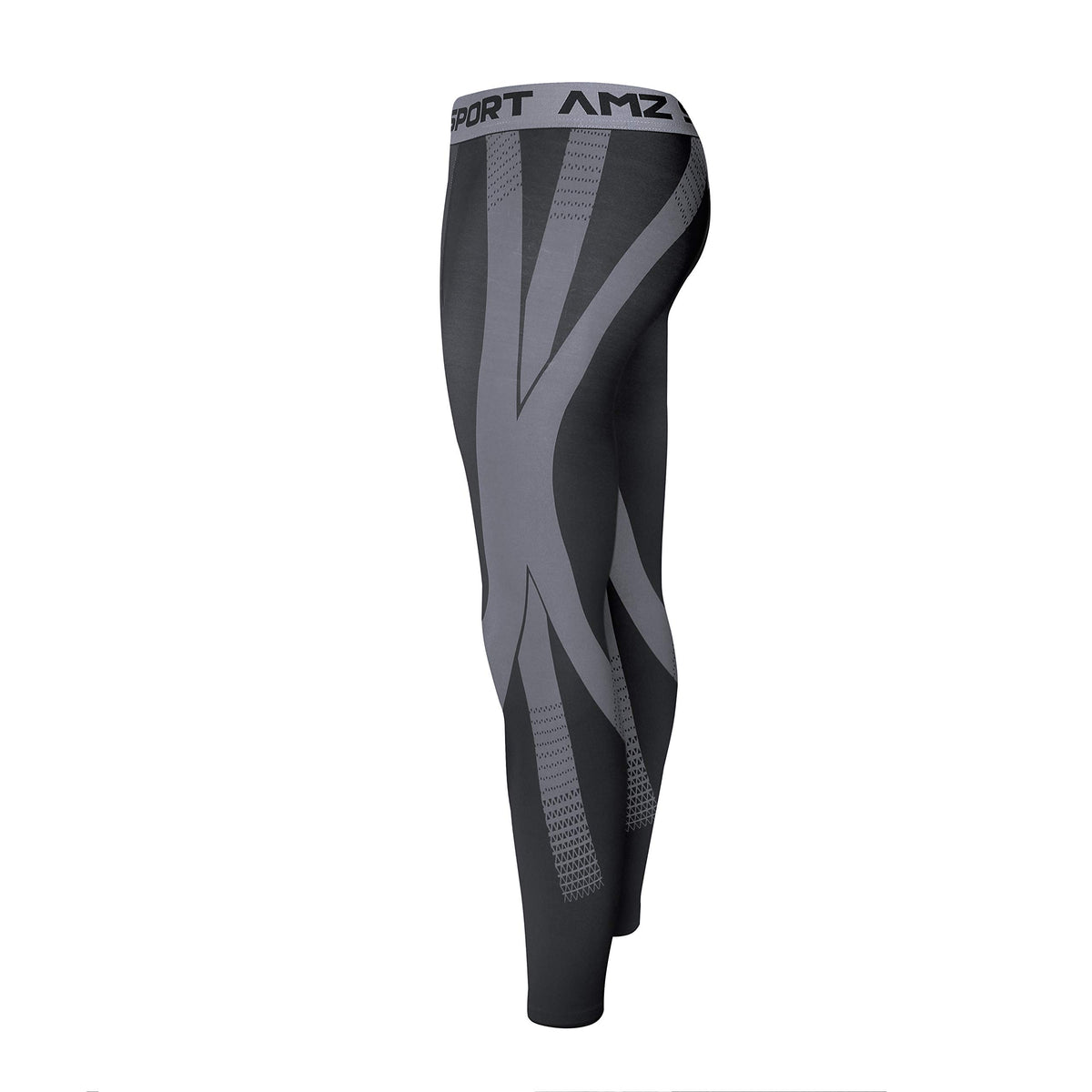 AMZSPORT Men's Quick-Dry Compression Running Tights