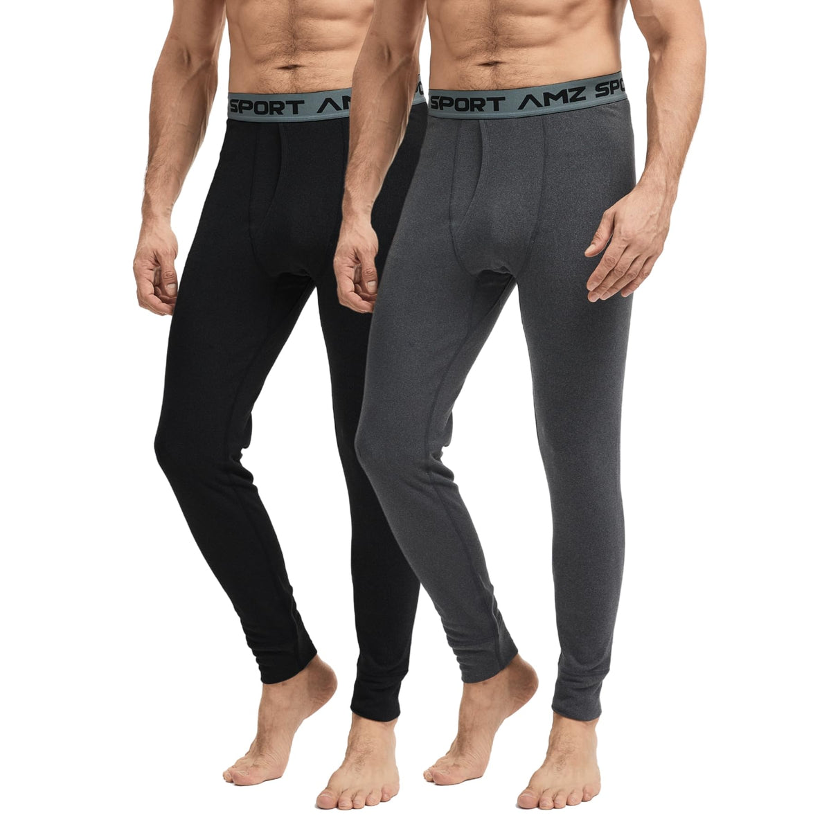 AMZSPORT Men's Thermal Underwear Long Johns Winter Base Layer Pants