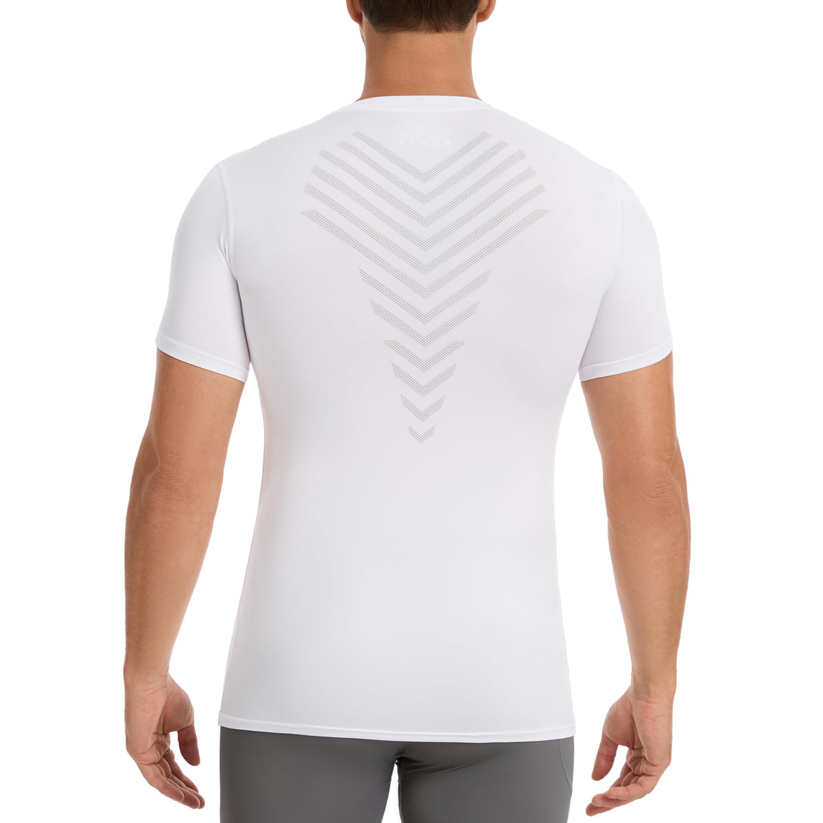 AMZSPORT Men's 1/2-Pack Short Sleeve Compression Shirt Running Top