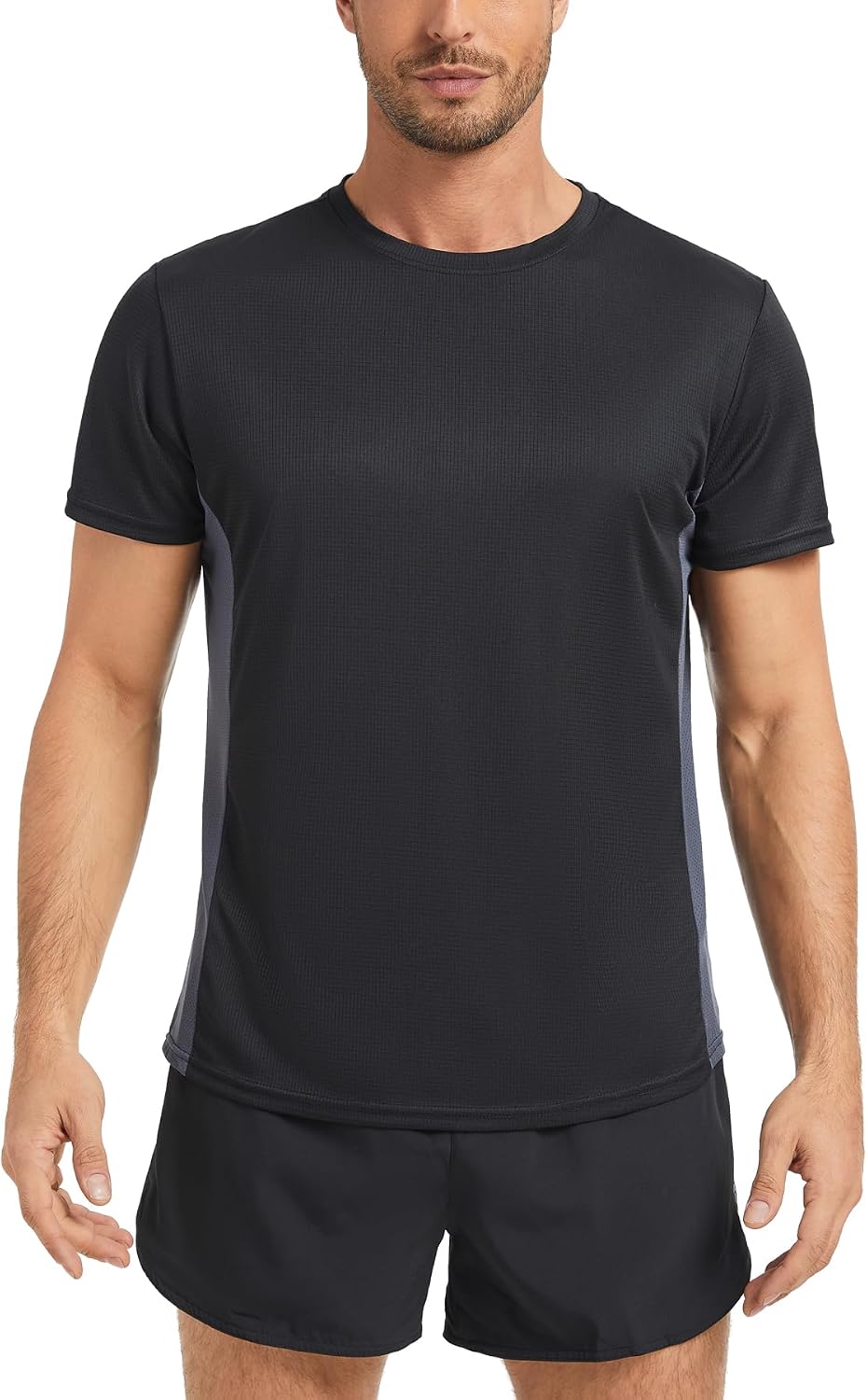 AMZSPORT Men's Lightweight Breathable Short Sleeve Running T-Shirt