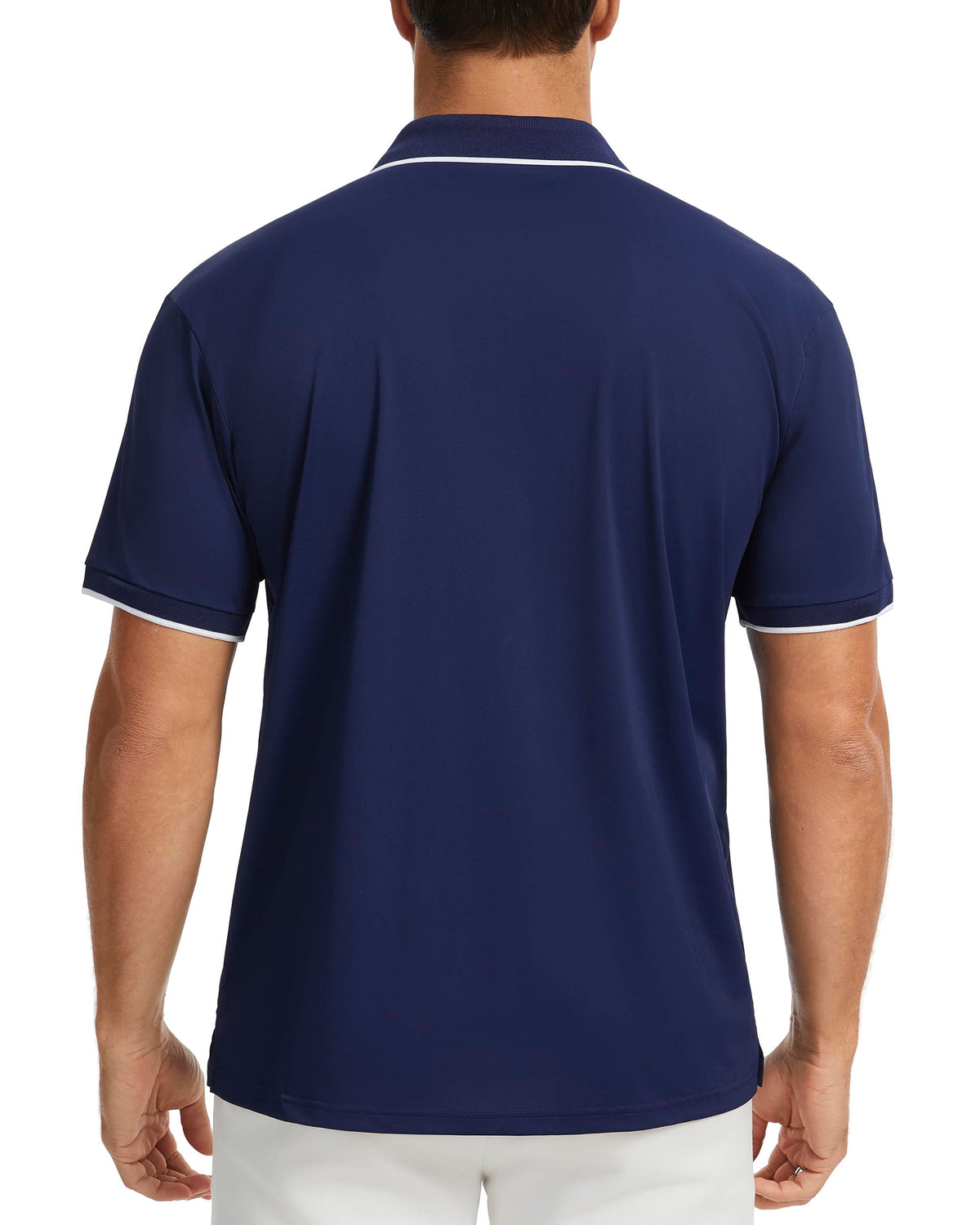 AMZSPORT Men's Short Sleeve Polo Shirt For Golf,Business Or Casual