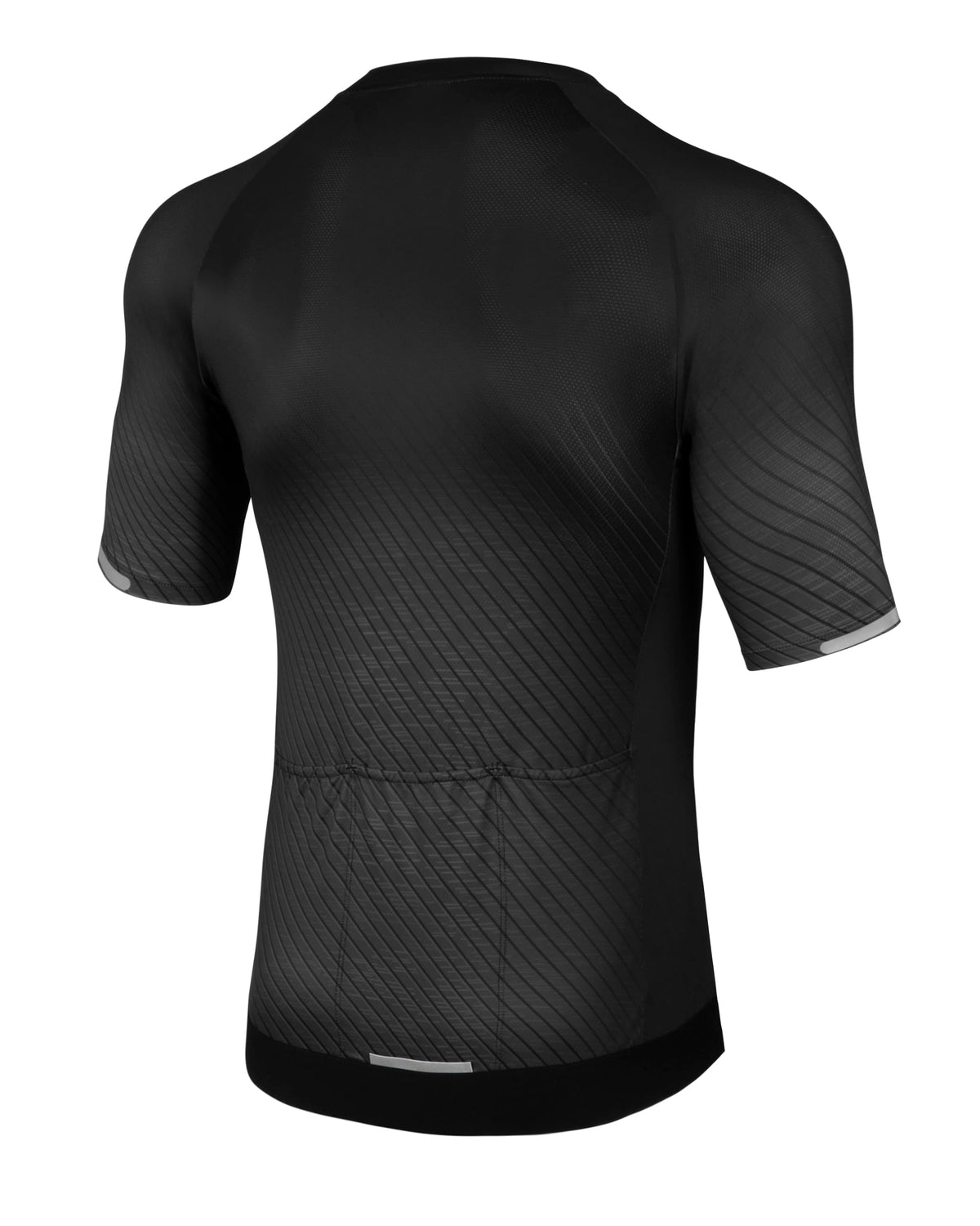 AMZSPORT Men's Short Sleeve Cycling Jersey Zip Pockets Quick-Dry Top