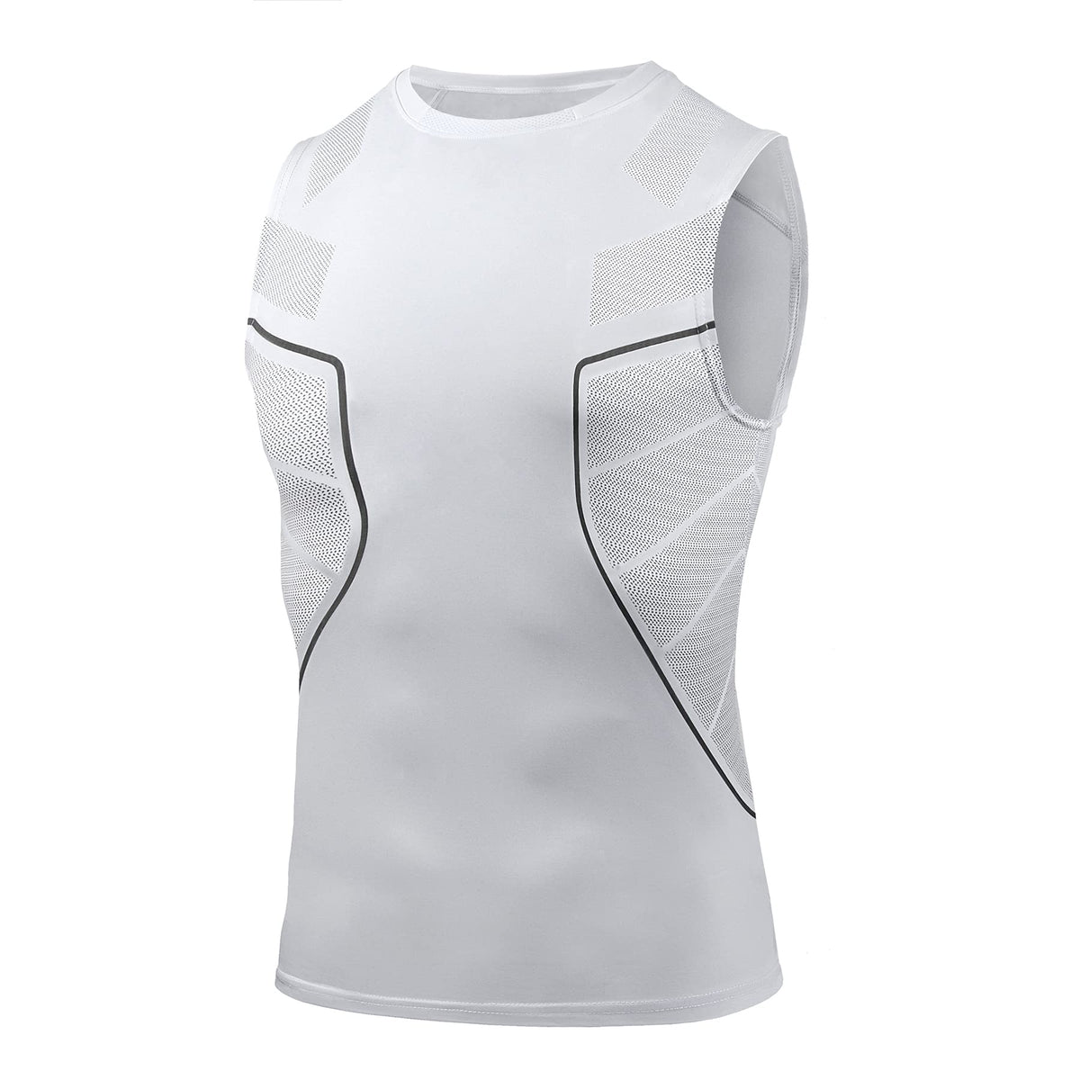 AMZSPORT Men's Compression Sleeveless Shirt, Sports Tank Top