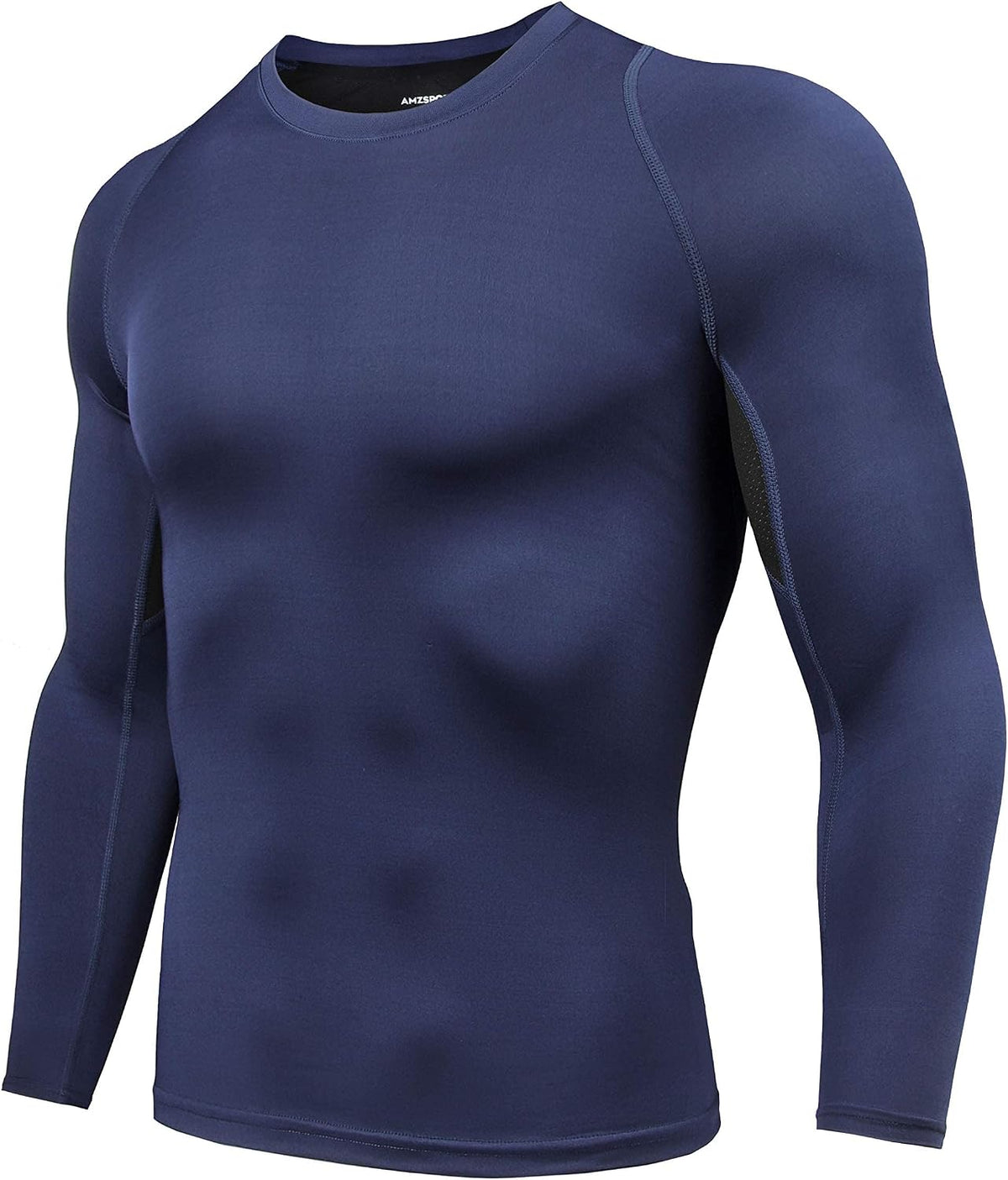 AMZSPORT Men's Long Sleeve Compression Shirt, Breathable