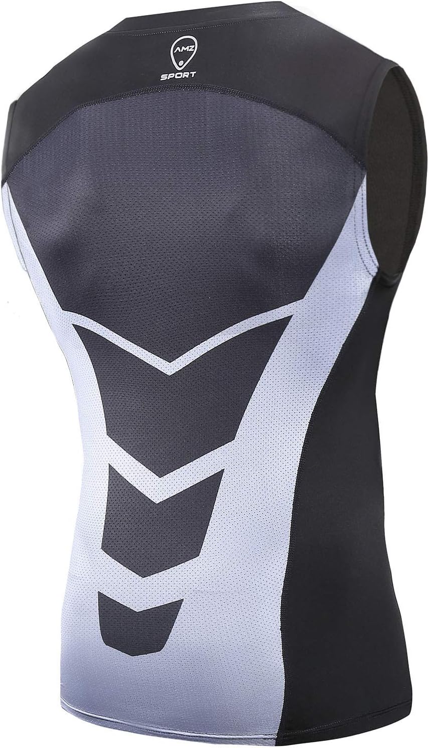 AMZSPORT Men's Compression Tank Top Sleeveless Base Layer Shirt
