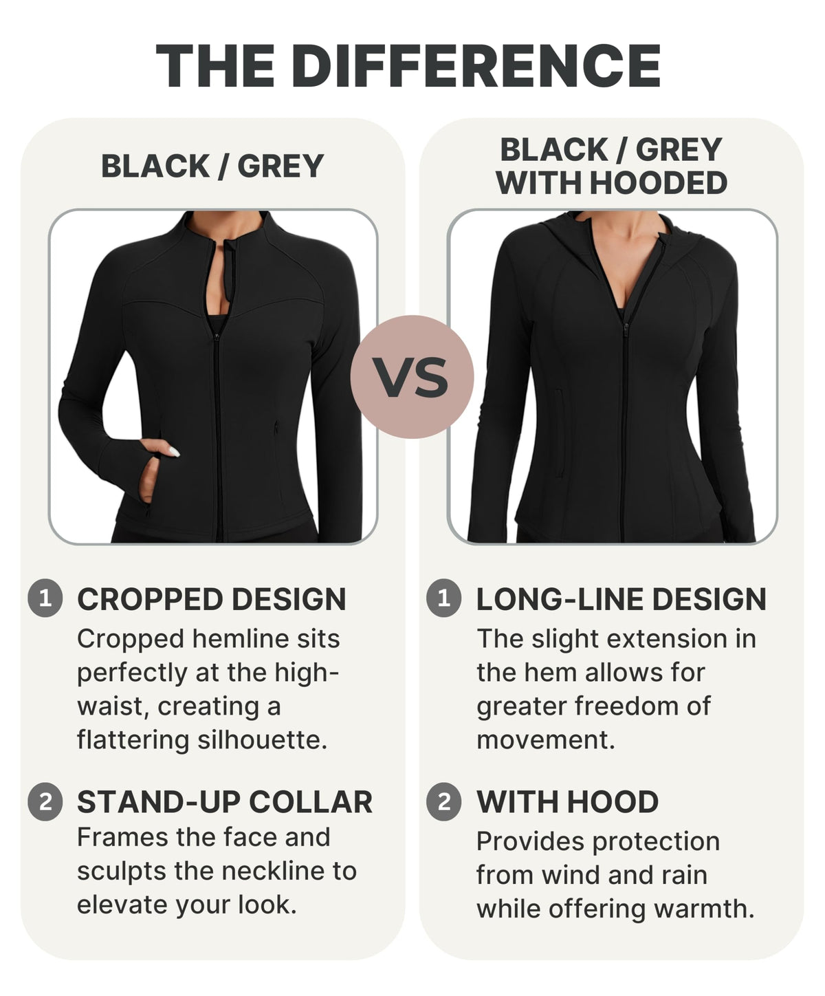 AMZSPORT Women's Running Jacket Slim Fit Training Top Yoga Gym Sport
