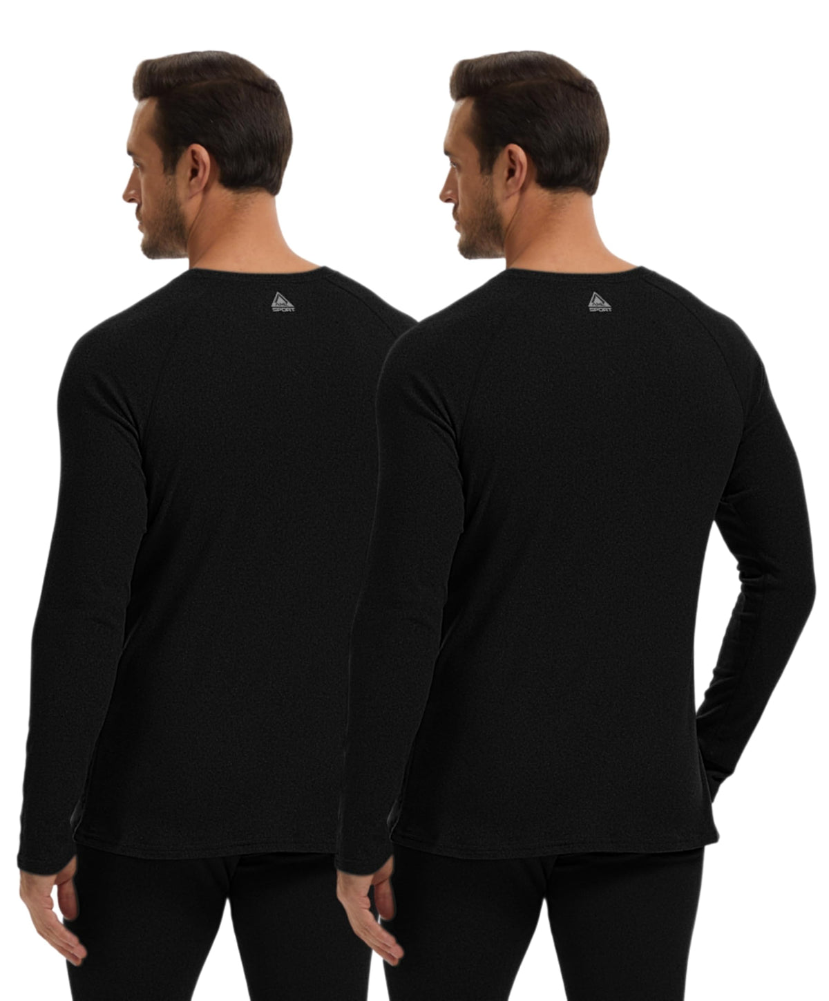 AMZSPORT Men's Thermal Long Sleeve Shirt Winter Ski Base Layer Top