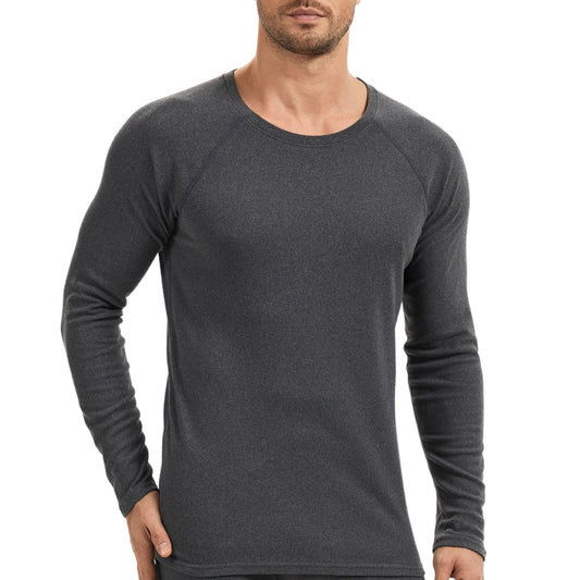 AMZSPORT Men's Thermal Long Sleeve Shirt Winter Ski Base Layer Top