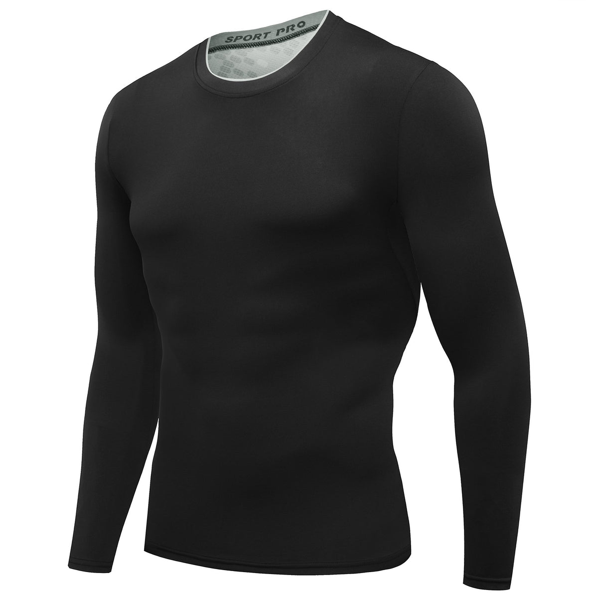 AMZSPORT Men's Long Sleeve Compression Shirt, All-Season