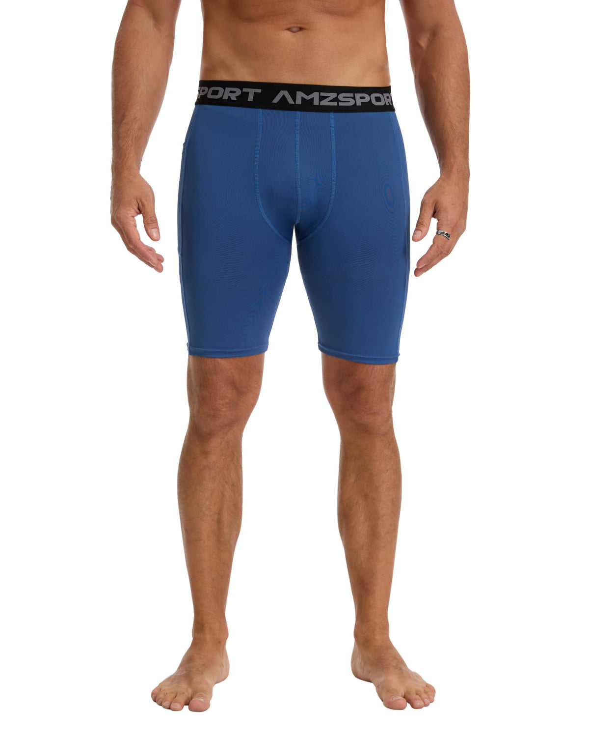 AMZSPORT Men's Breathable Compression Shorts
