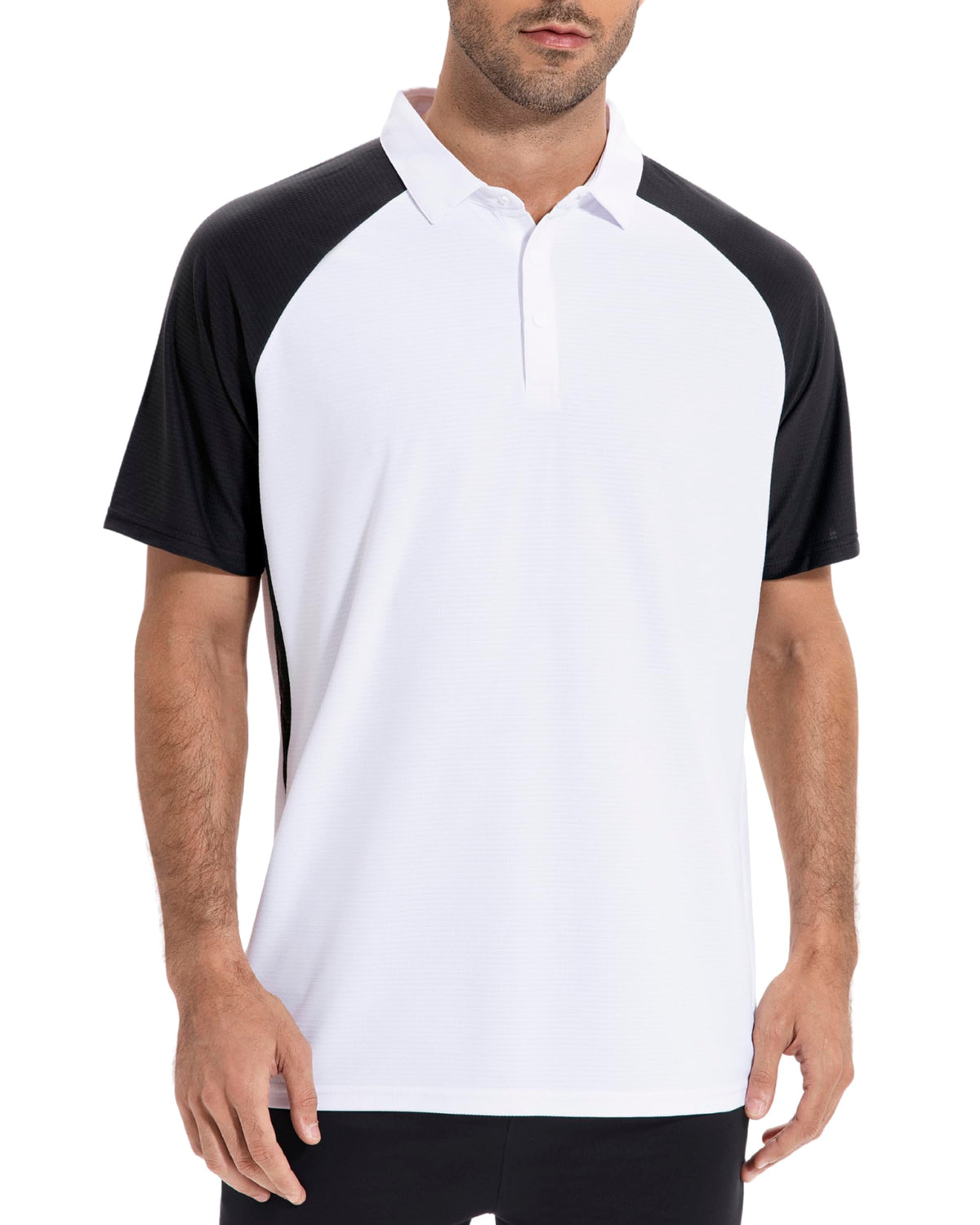 AMZSPORT Men's Short Sleeve Golf Polo Shirt For Tennis Sport
