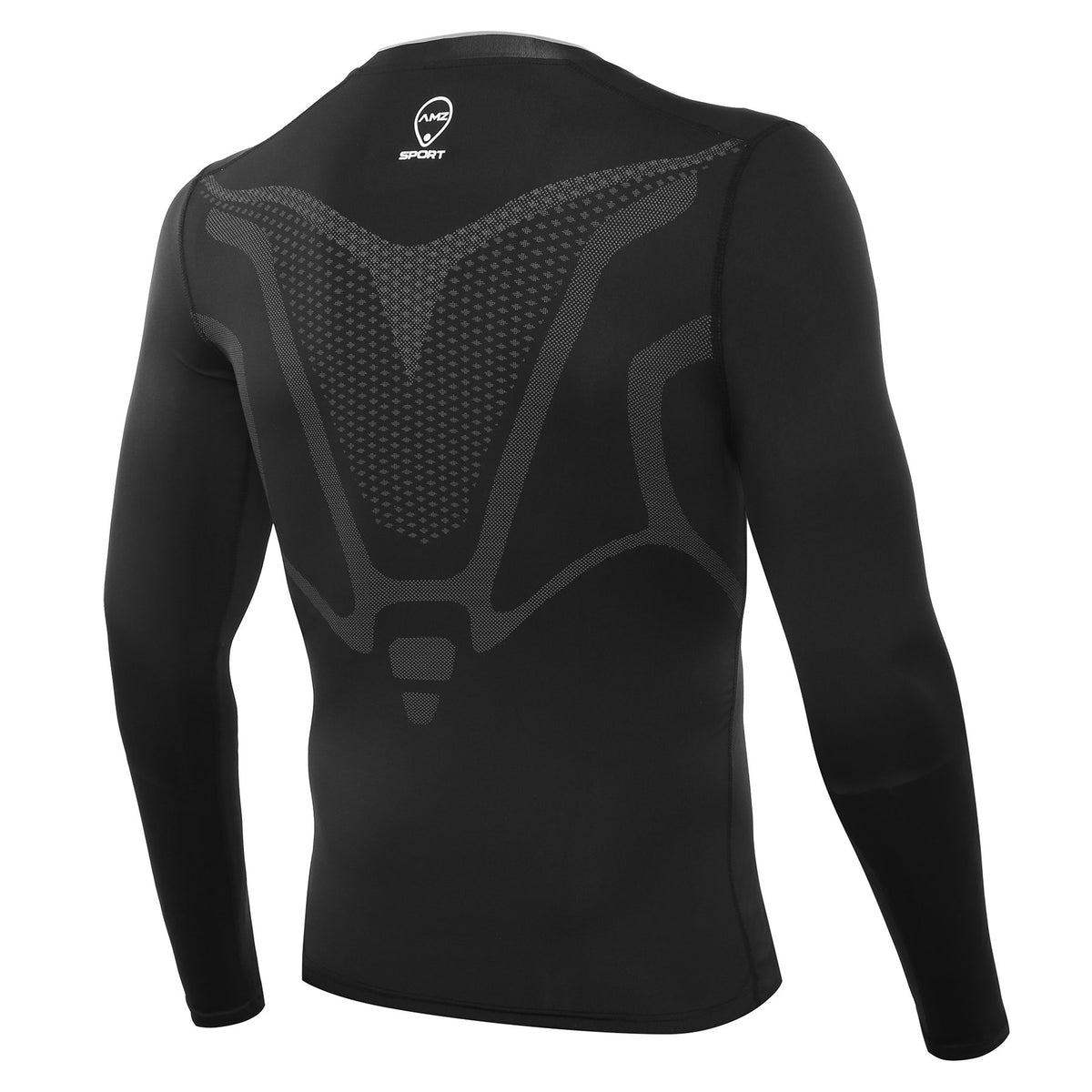 AMZSPORT Men's Long Sleeve Compression Shirt, All-Season