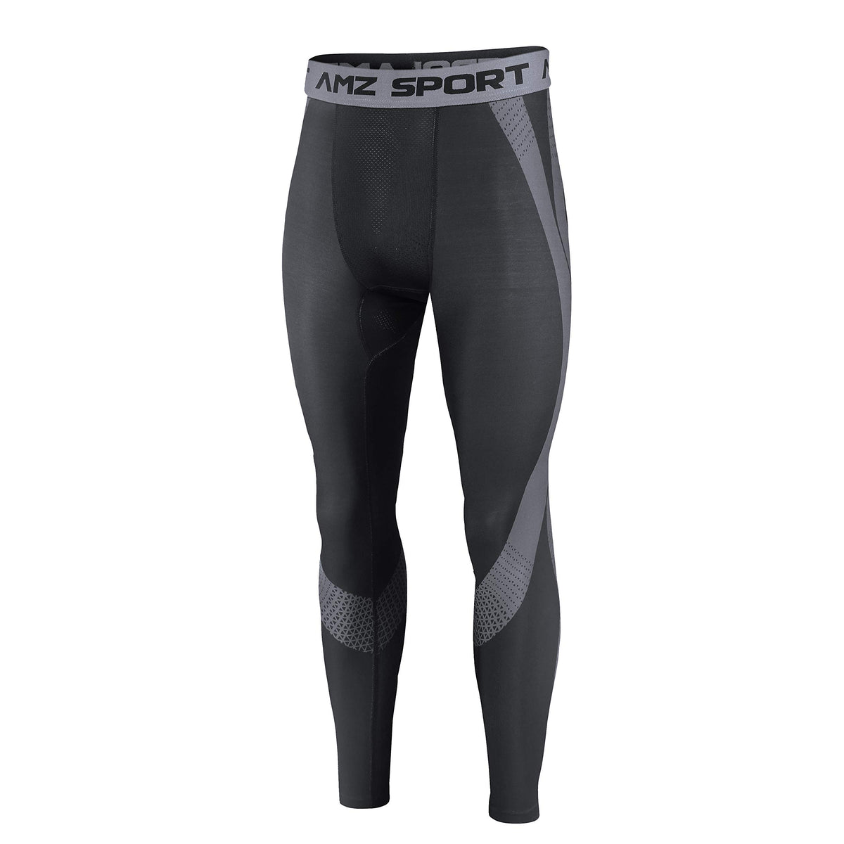 AMZSPORT Men's Quick-Dry Compression Running Tights