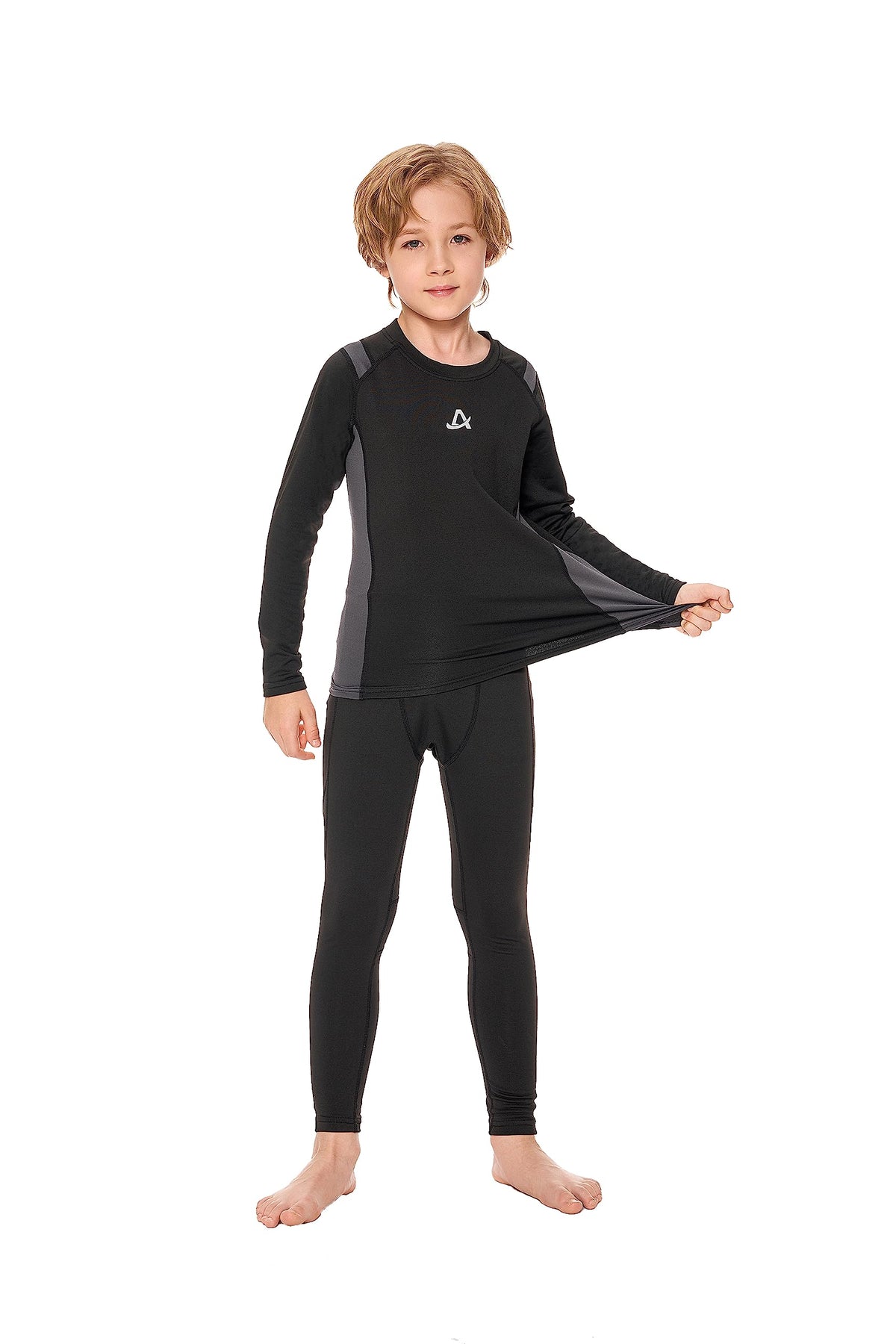 AMZSPORT Kids' Thermal Base Layer Set, Warm & Quick-Dry