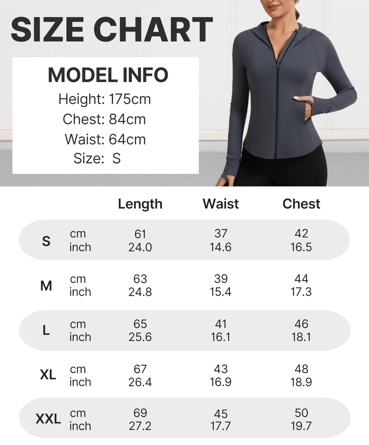AMZSPORT Women's Running Jacket Slim Fit Training Top Yoga Gym Sport