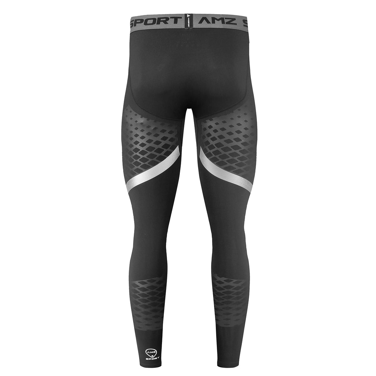 AMZSPORT Men's Quick-Dry Compression Running Tights